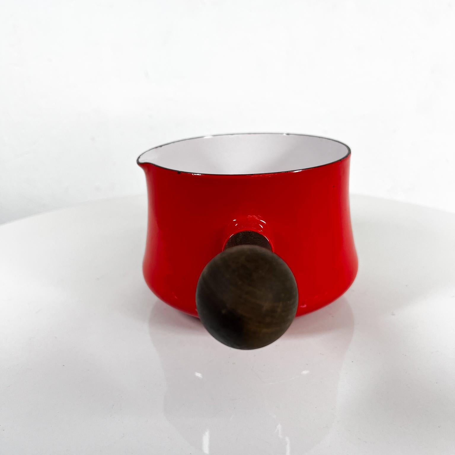 French 1960s Chile Red Sauce Pot Kobenstyle Dansk Designs, France