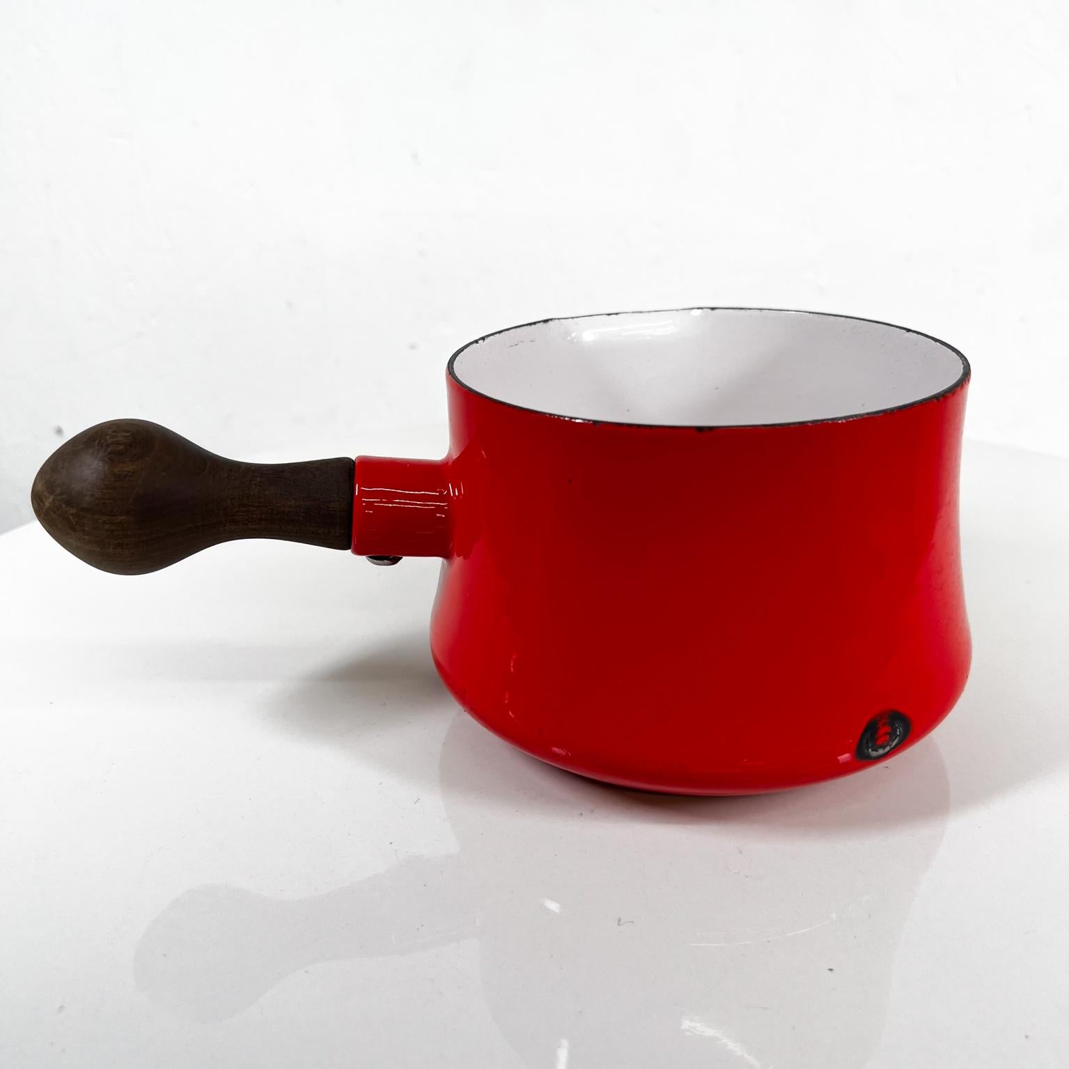 1960s Chile Red Sauce Pot Kobenstyle Dansk Designs, France In Good Condition In Chula Vista, CA