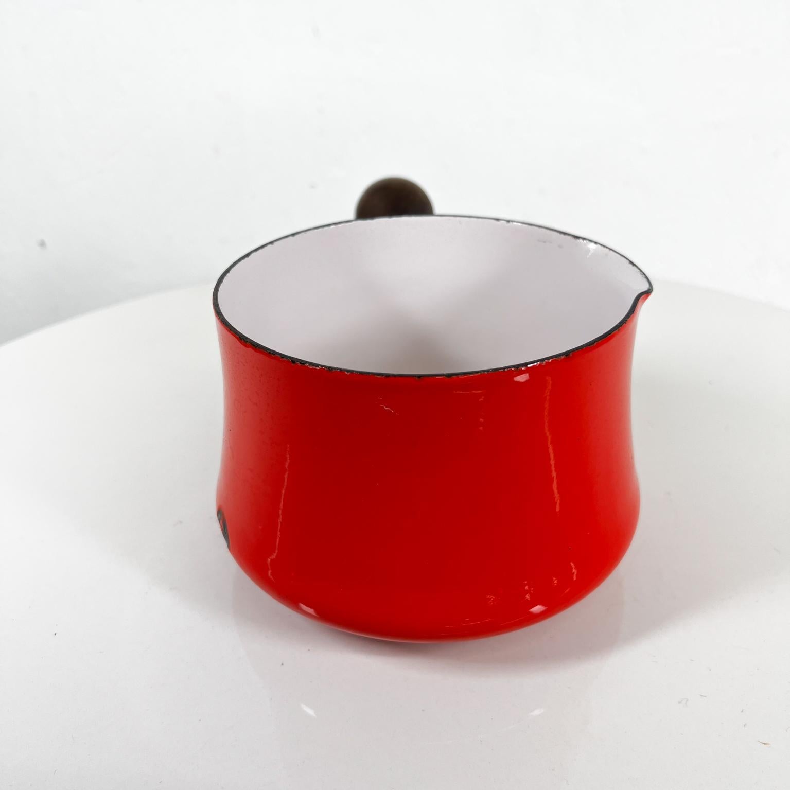 Metal 1960s Chile Red Sauce Pot Kobenstyle Dansk Designs, France