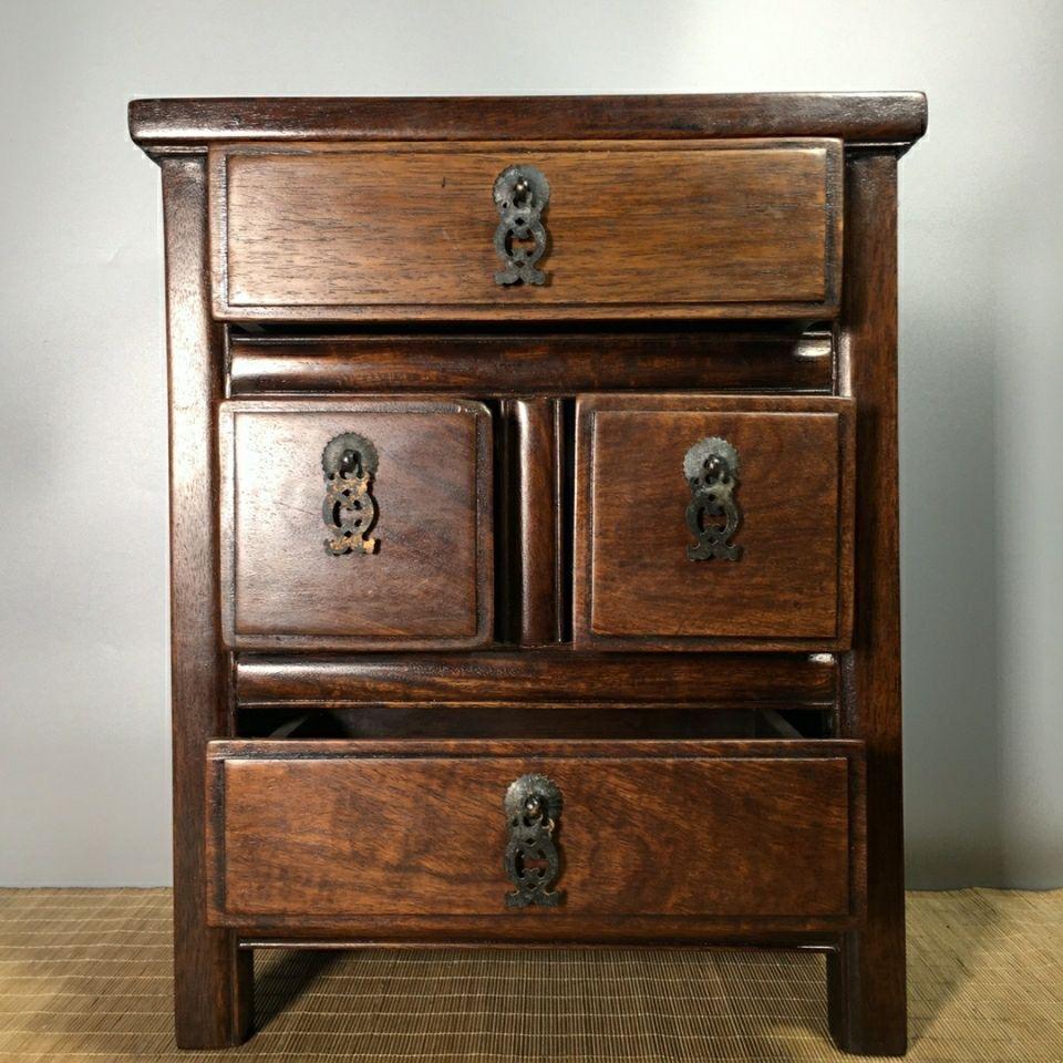 19th Century 1960s Chinese Classic Wood Four Draws Cabinet For Sale
