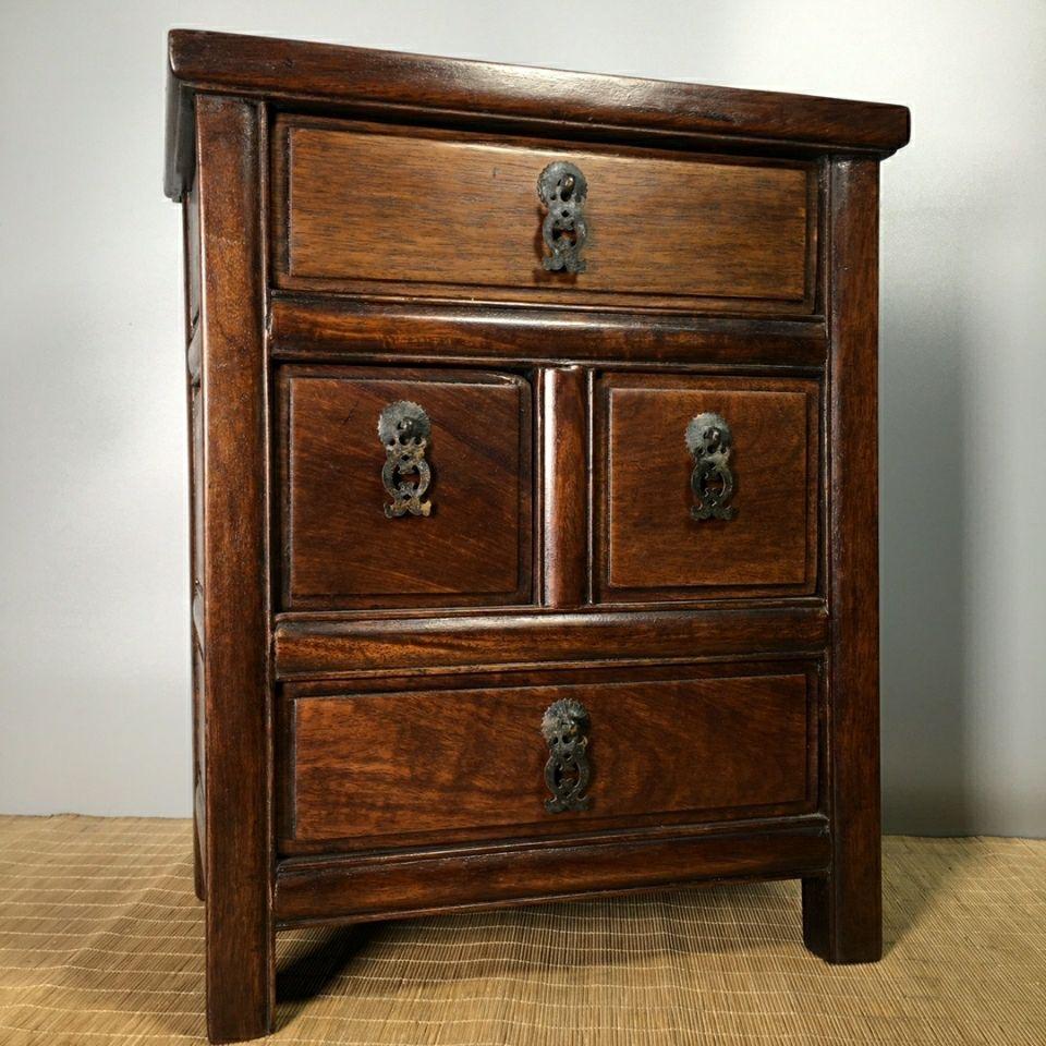 1960s Chinese Classic Wood Four Draws Cabinet For Sale 1