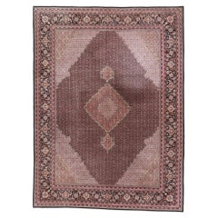 Chinesischer Mahi-Tabriz-Teppich aus Wolle und Seide im traditionellen Stil aus den 1960er Jahren