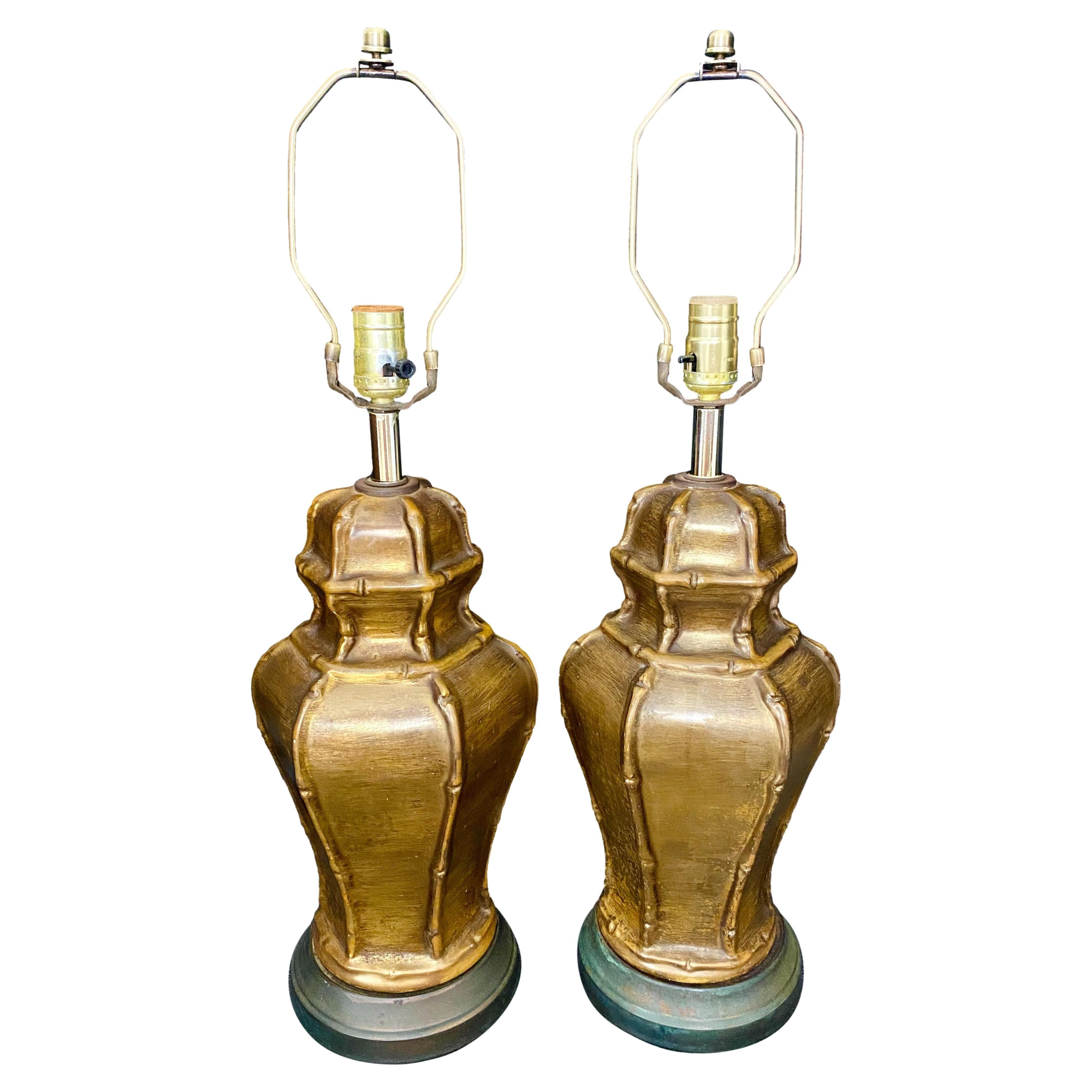 Pair of Ginger Jar Lamps at 1stDibs ginger jar table lamps, glass