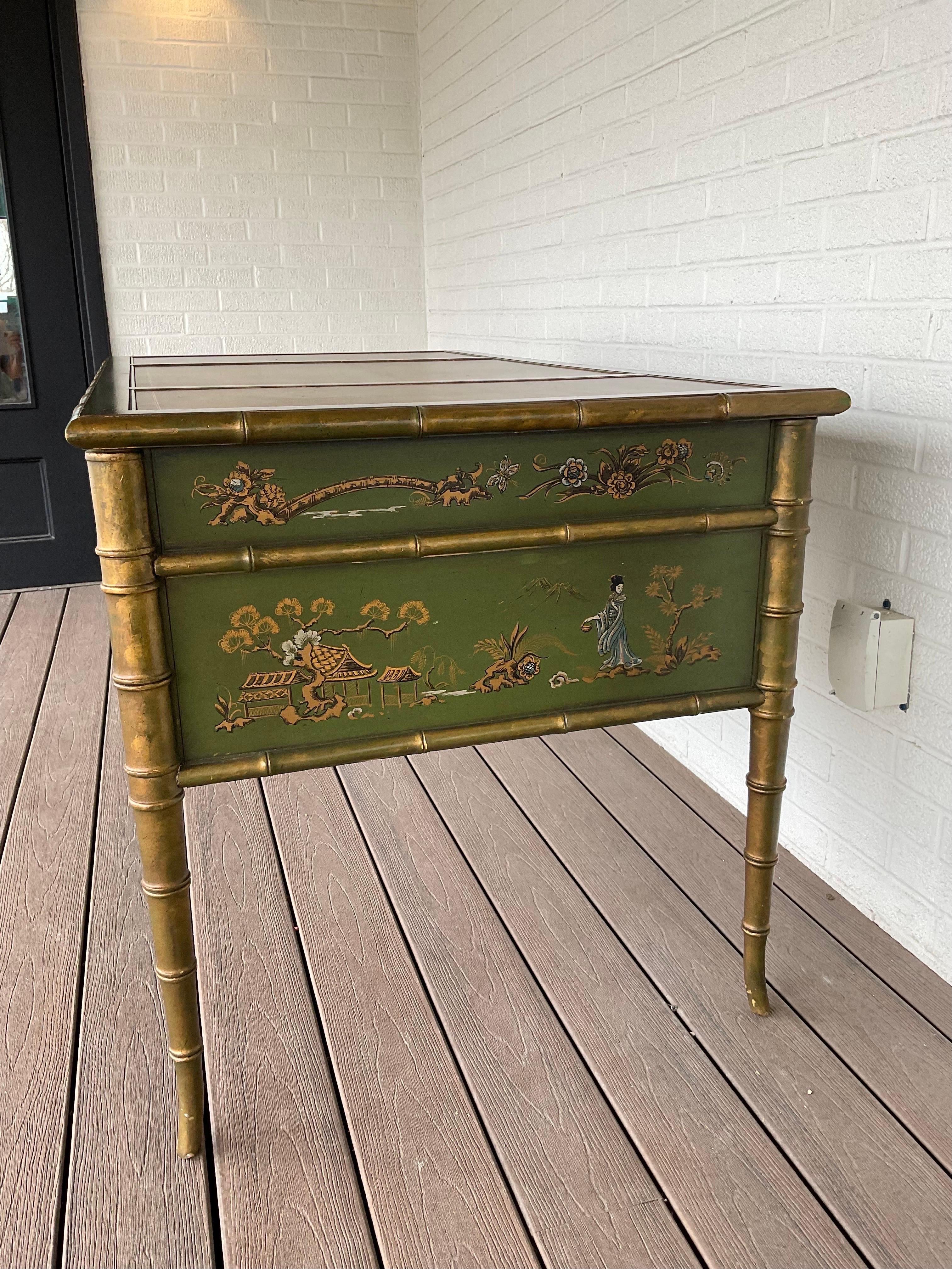 1960s Chinoiserie Desk from Drexel Heritage  3