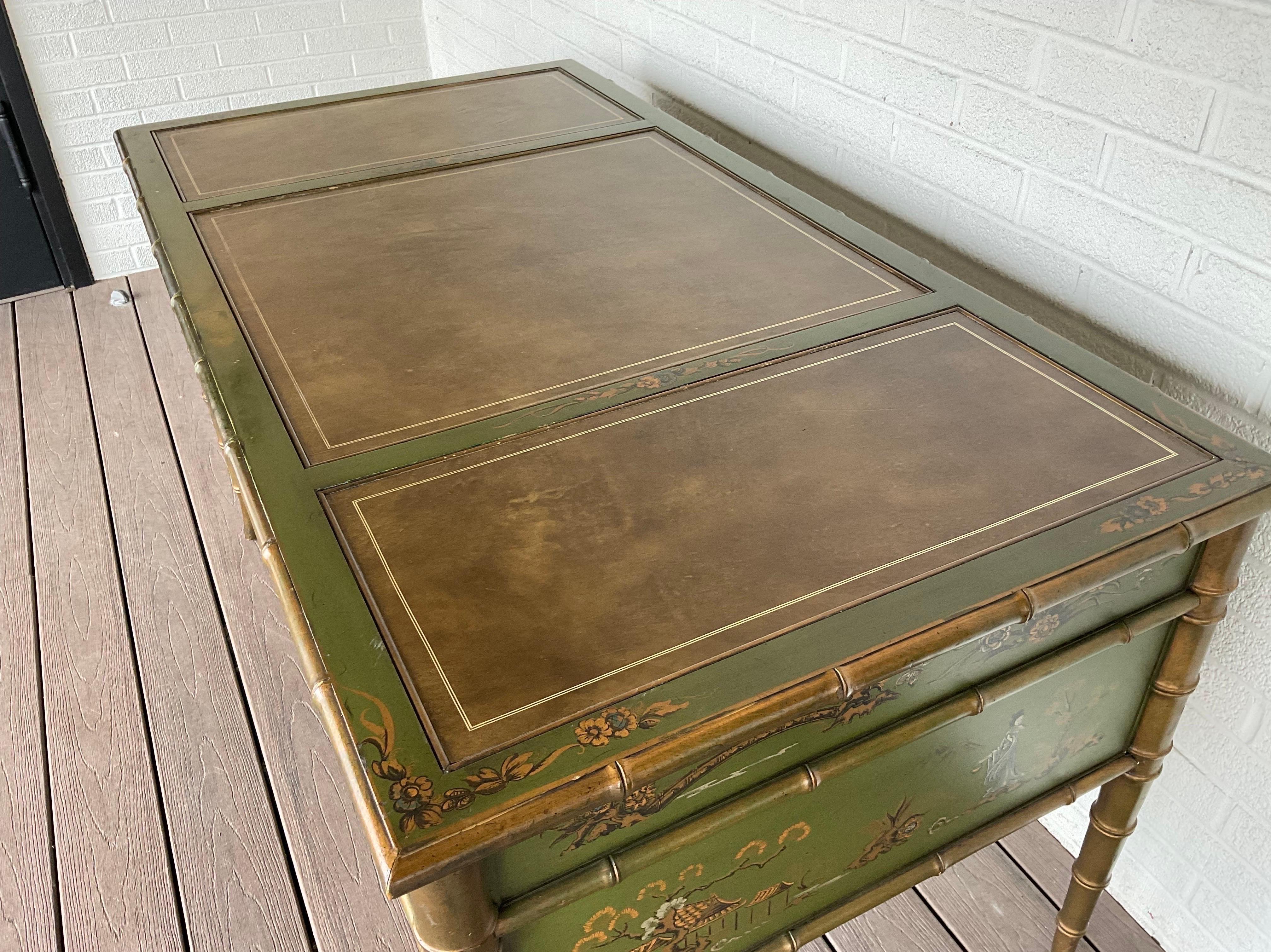 1960s Chinoiserie Desk from Drexel Heritage  1