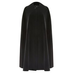 1960s Christian Dior Black Velvet Cape