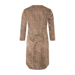 1960s Christian Dior Brown Prince of Wales Double Breasted Dress Suit