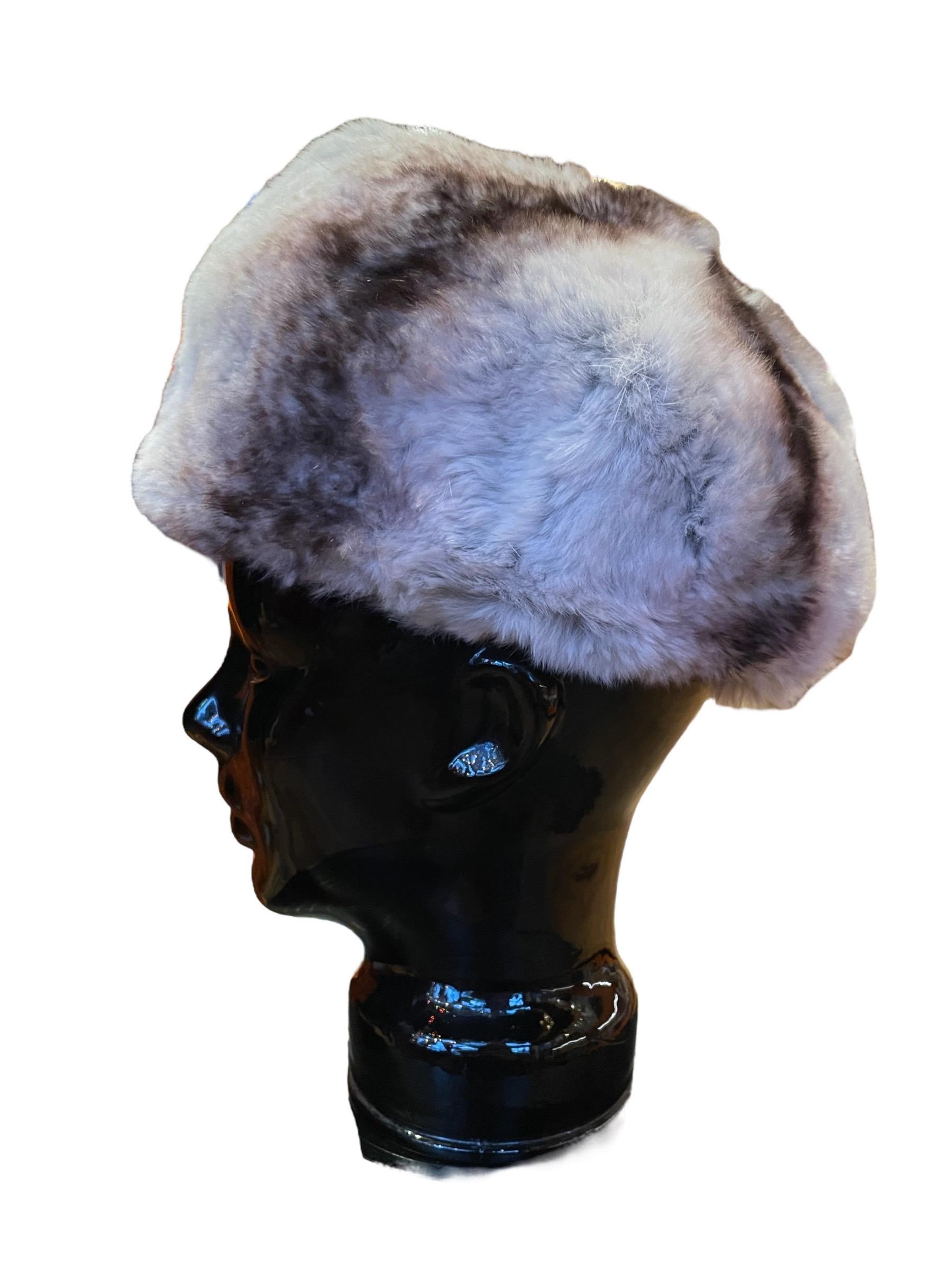 1960s Christian Dior Chinchilla Fur Hat  In Good Condition In Greenport, NY