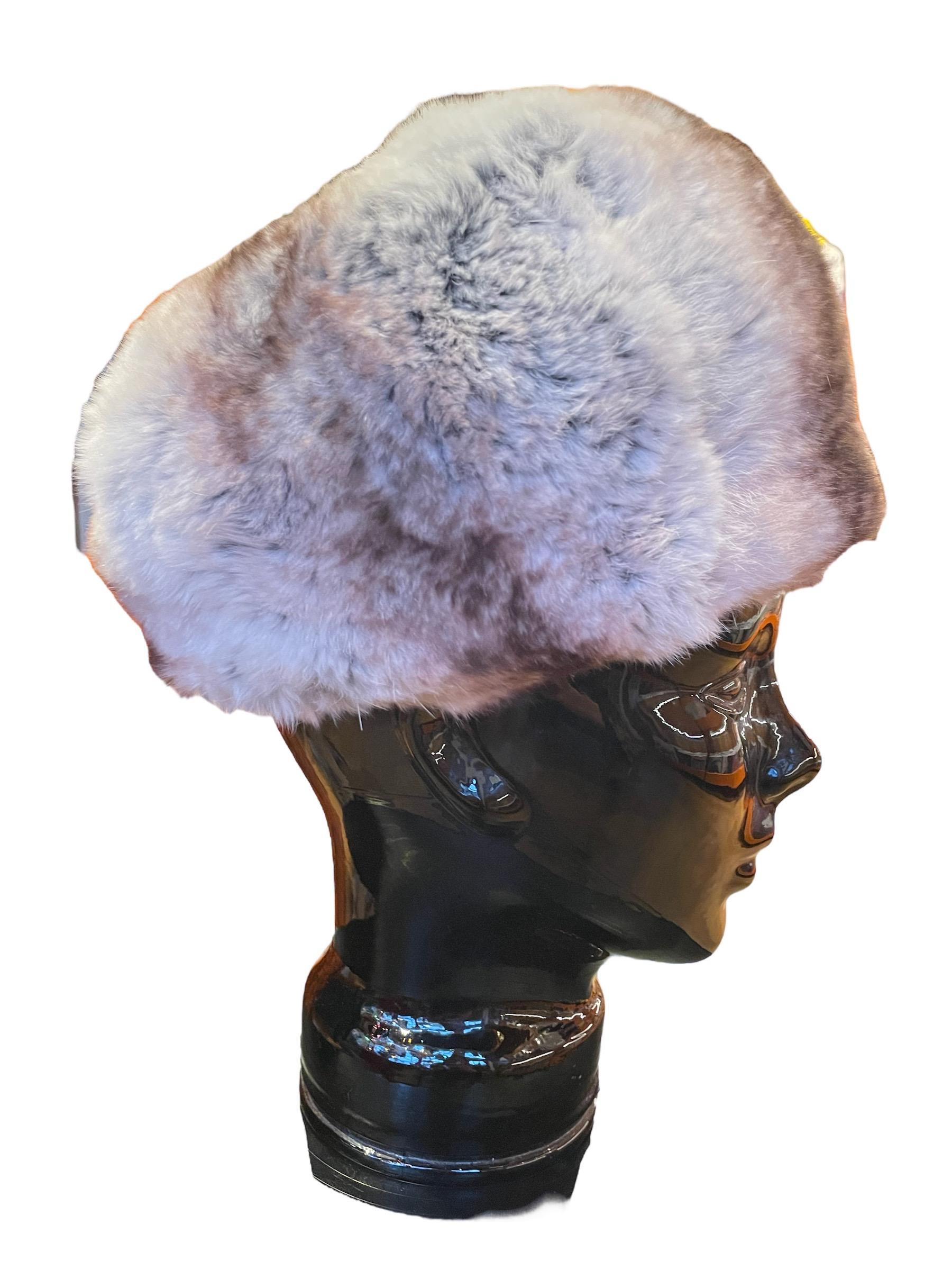 Women's or Men's 1960s Christian Dior Chinchilla Fur Hat 