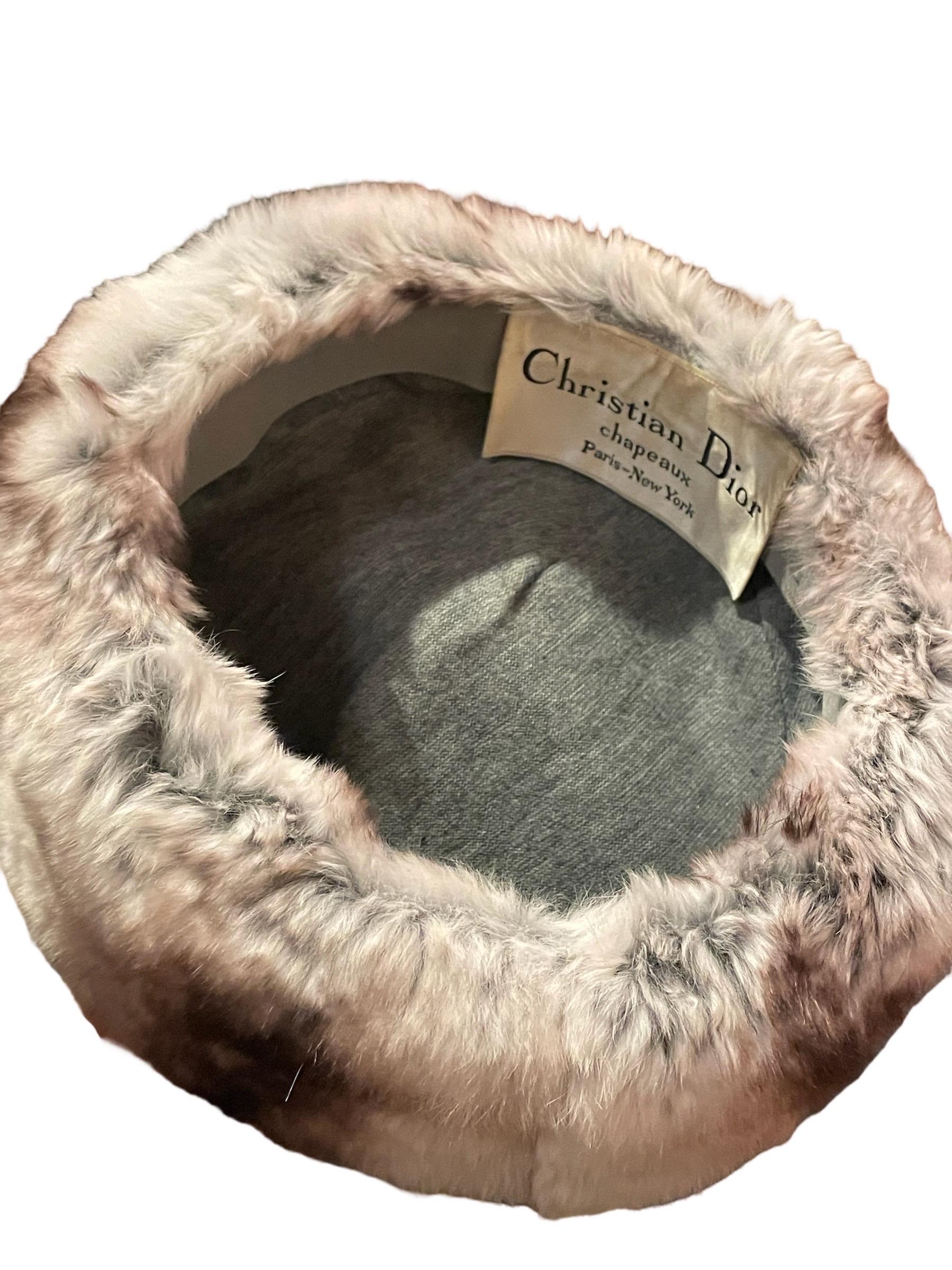 1960s Christian Dior Chinchilla Fur Hat  4