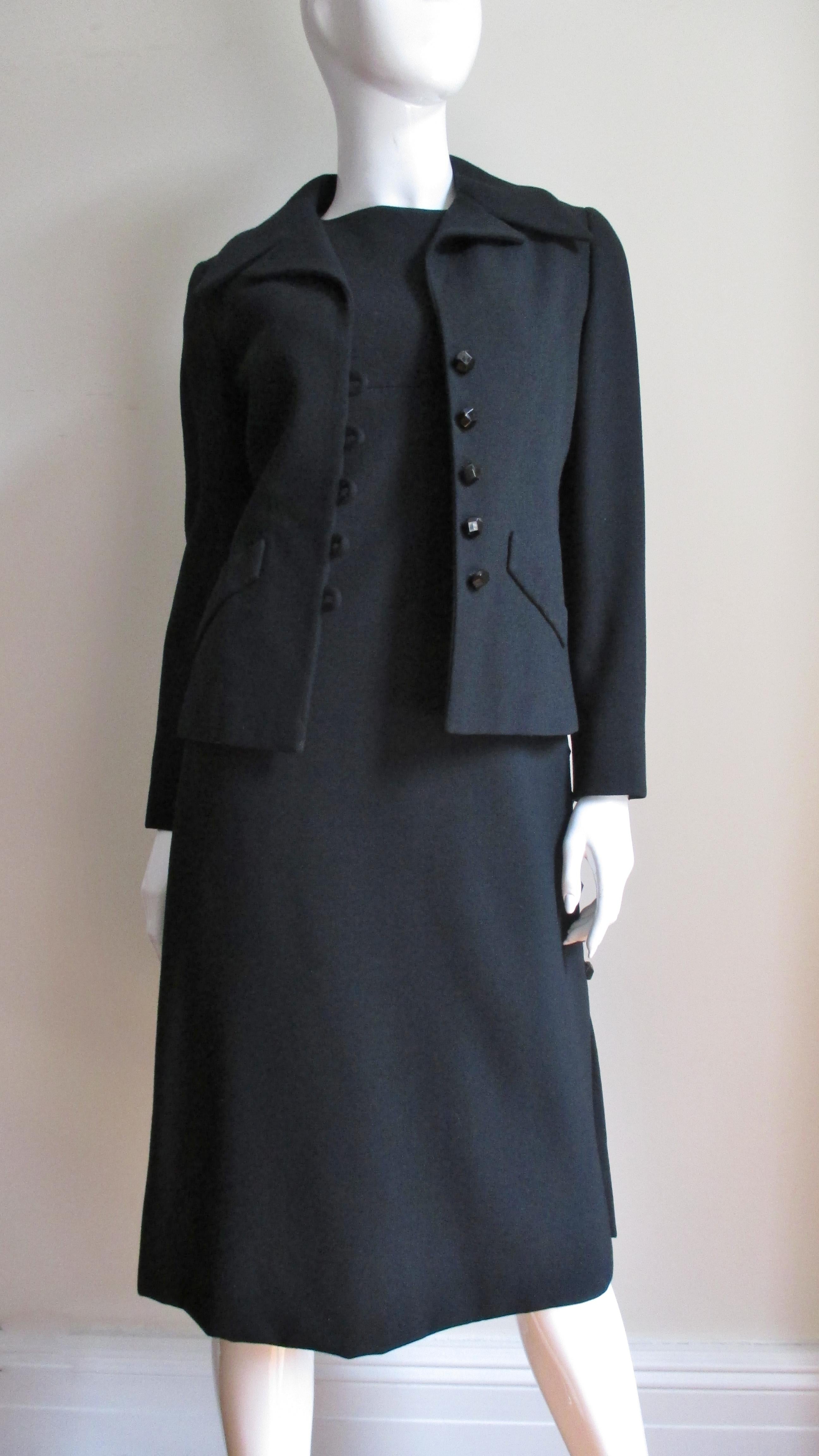 Christian Dior 1950s Dress and Jacket  For Sale 4