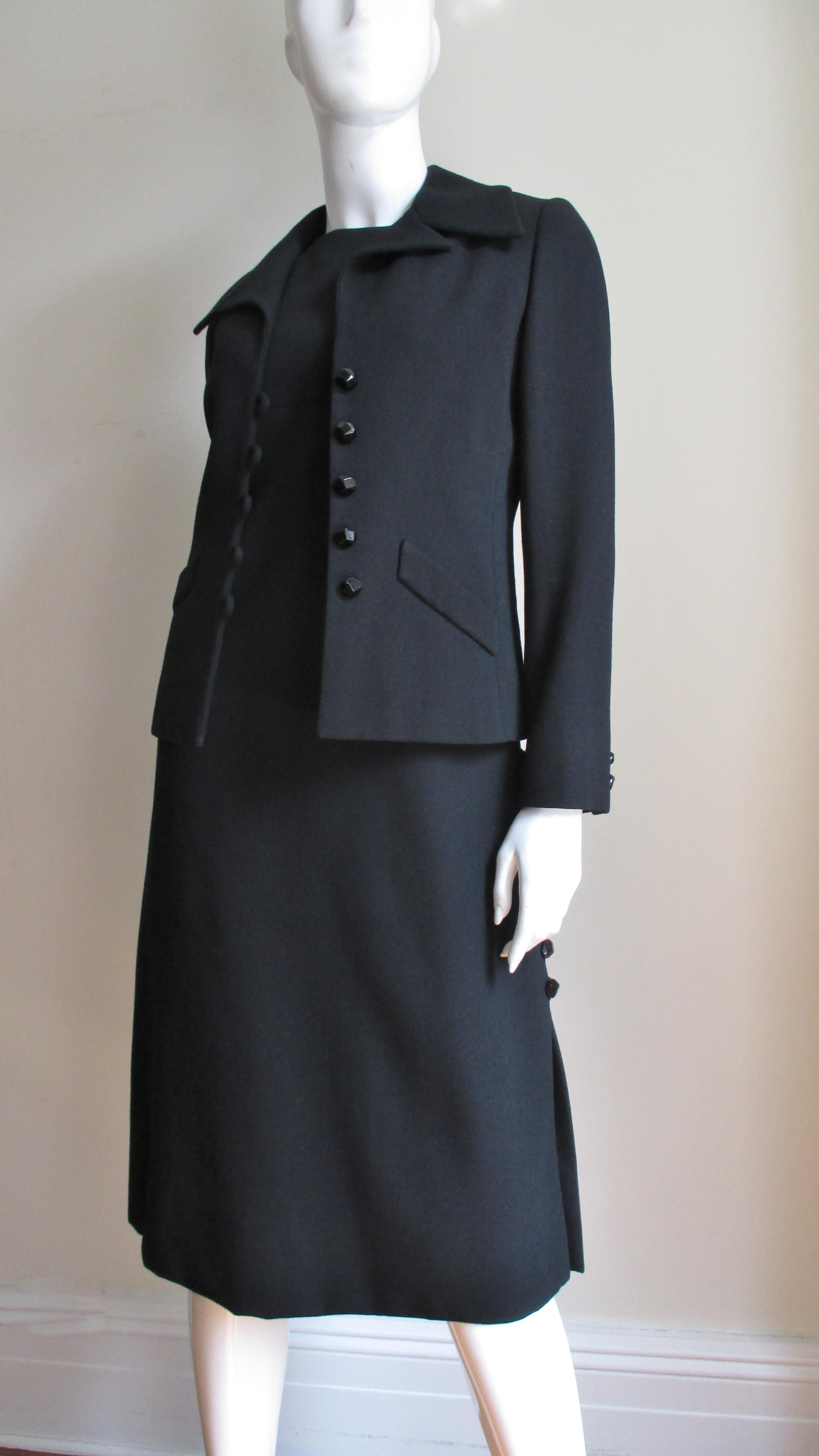 Christian Dior 1950s Dress and Jacket  In Good Condition For Sale In Water Mill, NY