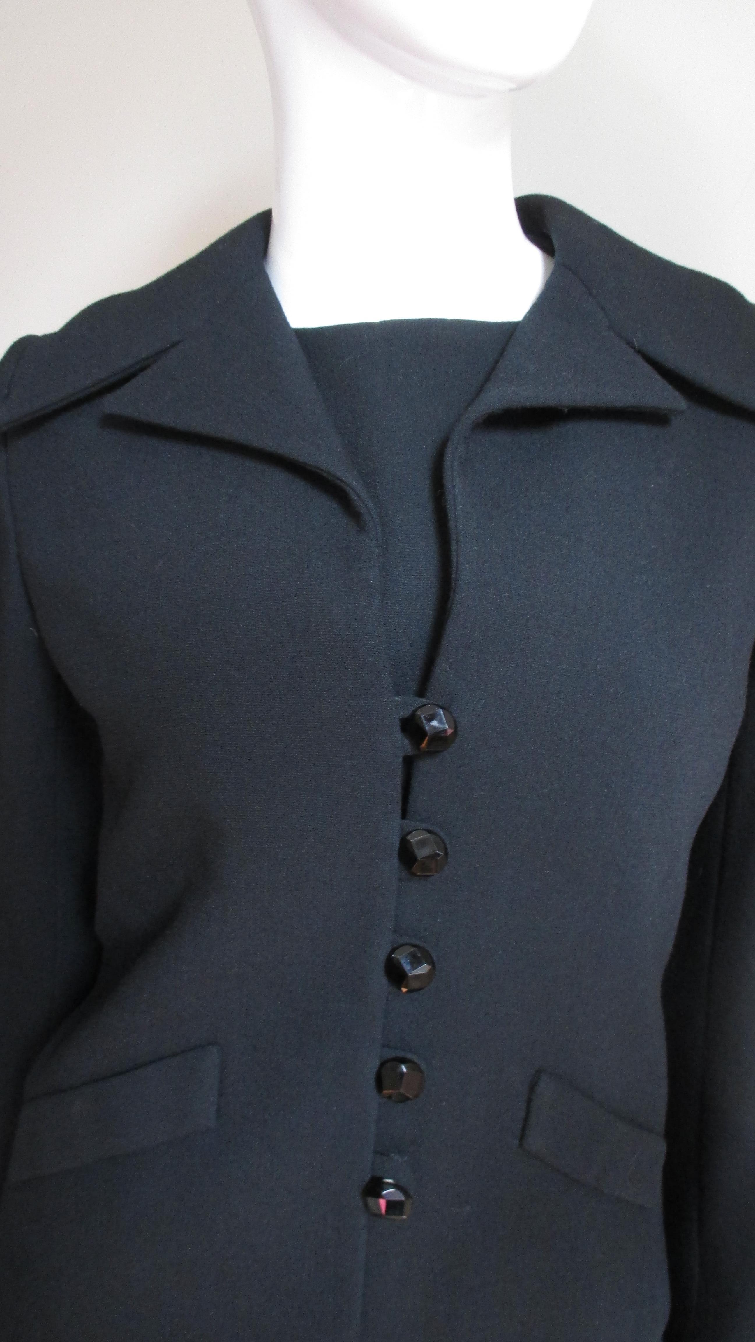 Christian Dior - Robe et veste des années 1950  Bon état - En vente à Water Mill, NY