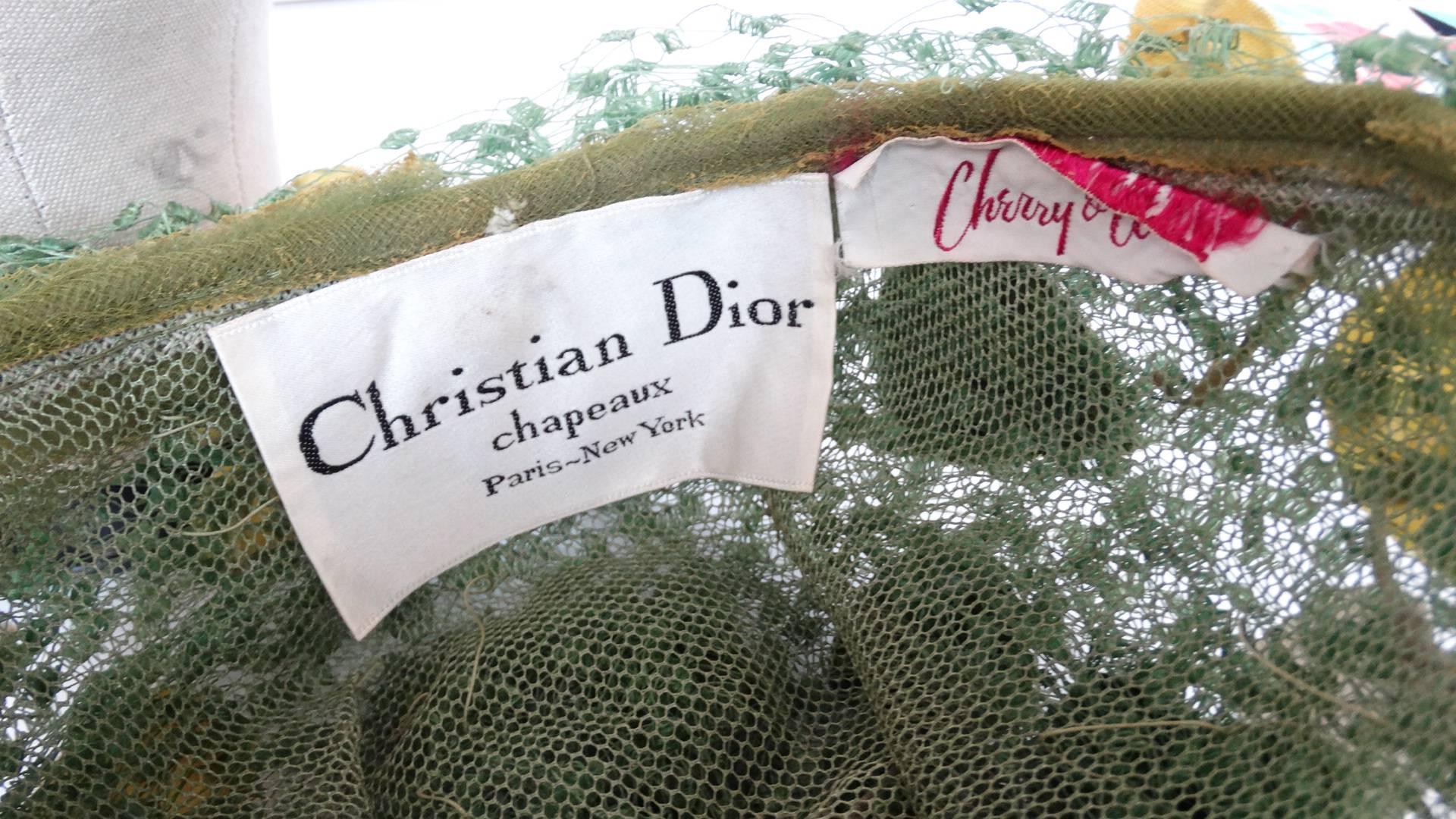1960s Christian Dior Garden Party Turban 7