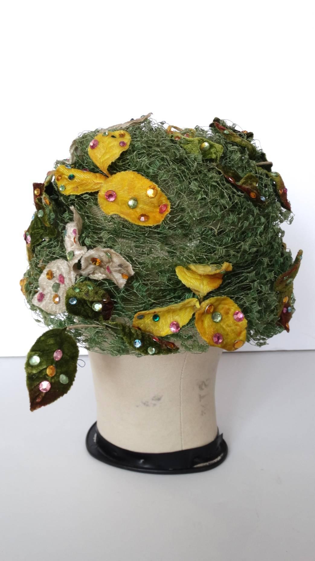 1960s Christian Dior Garden Party Turban 4