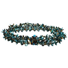 1960s Christian Dior Glass Beaded Choker Necklace