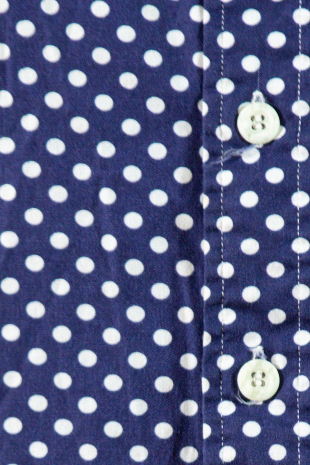 1960S Christian Dior Navy Blue & White Cotton Men's Shirt Shorts Beach Ensemble For Sale 6