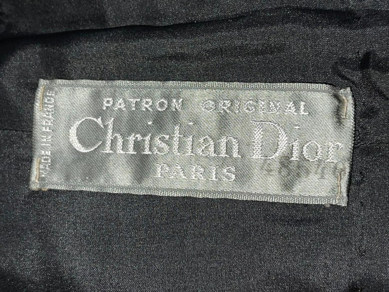 1960s Christian Dior Patron Original Wool Crepe Dress  For Sale 2