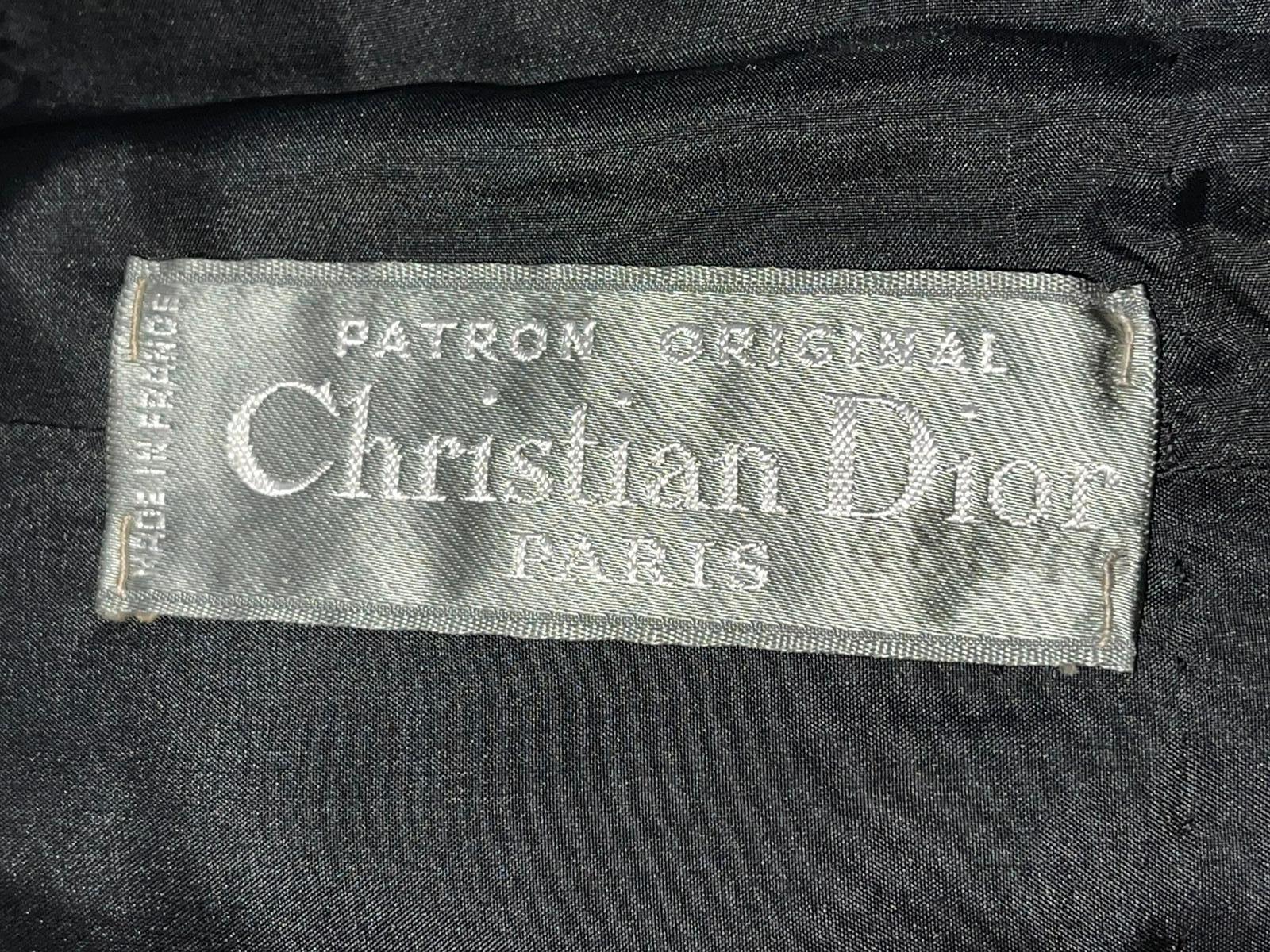 Christian Dior Patron Original Kleid aus Wollkrepp, 1960er Jahre  im Angebot 2