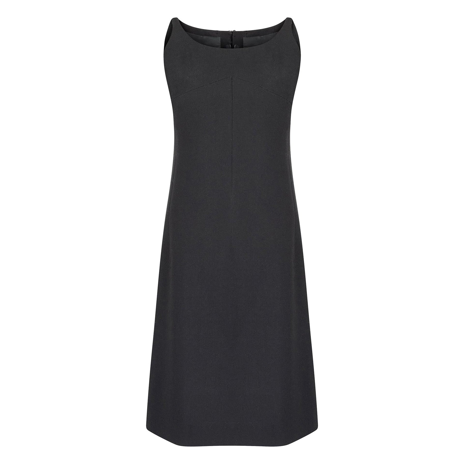 1960s Christian Dior Patron Original Wool Crepe Dress