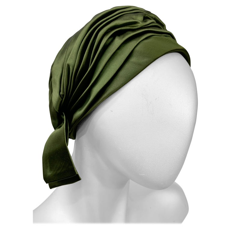 1960s Vintage Christian Dior Green Turban Hat 1960s Dior Turban - Etsy main image 3