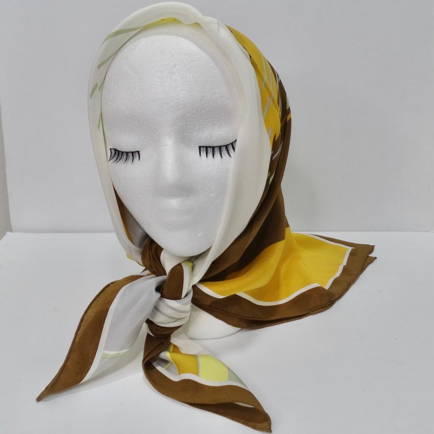 1960s Christian Dior Silk Scarf In Excellent Condition For Sale In Scottsdale, AZ