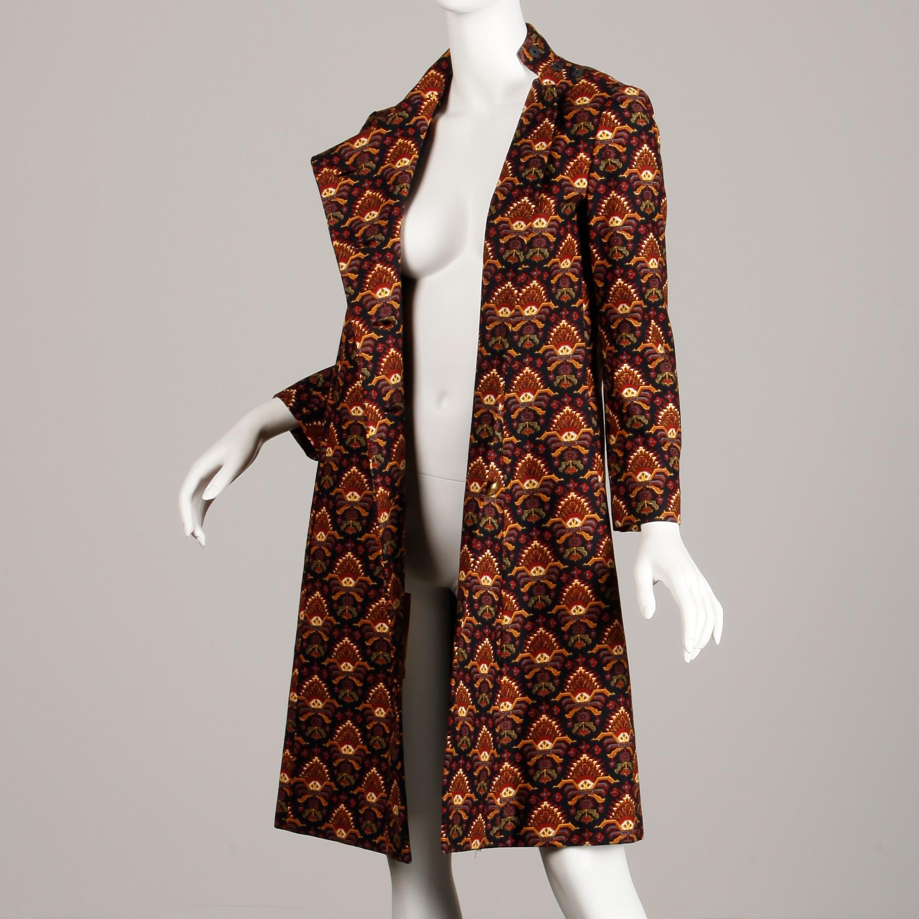 Brown 1960s Christian Dior Vintage Coat