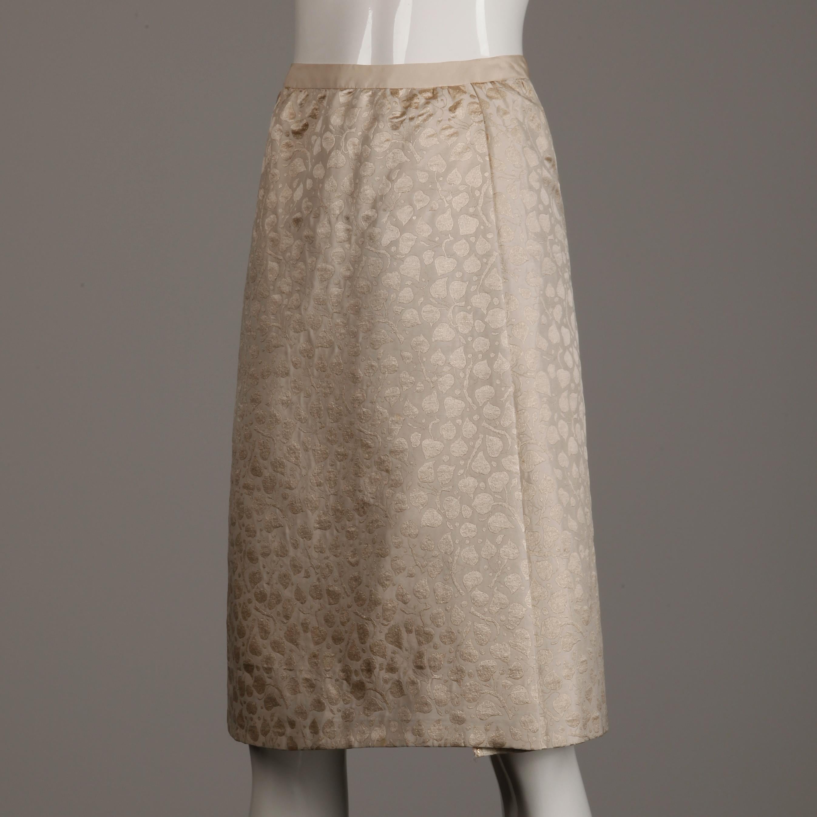 1960s Christian Dior Vintage Silk + Mink Fur Dress Ensemble (Top/ Skirt/ Jacket) 10