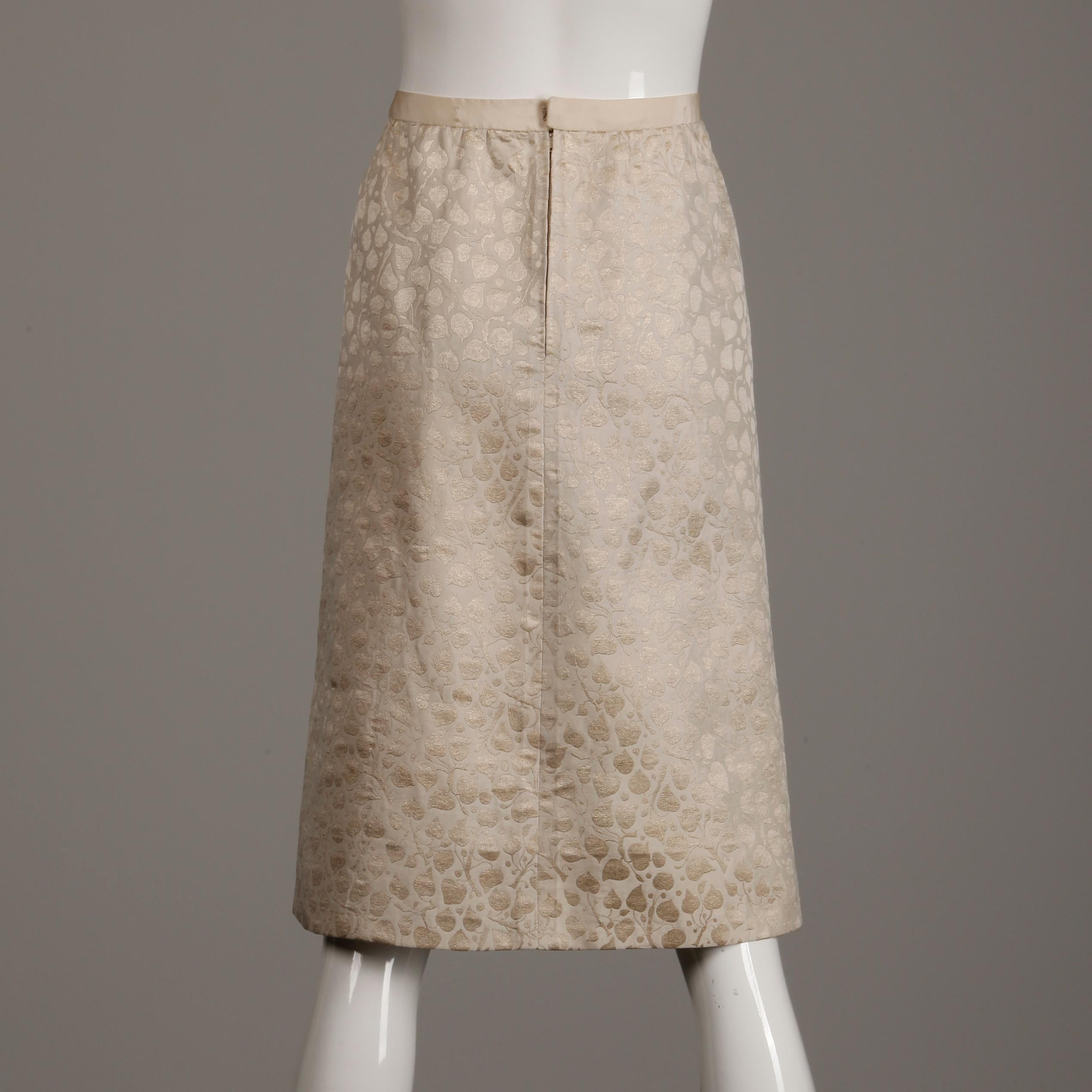 1960s Christian Dior Vintage Silk + Mink Fur Dress Ensemble (Top/ Skirt/ Jacket) 11