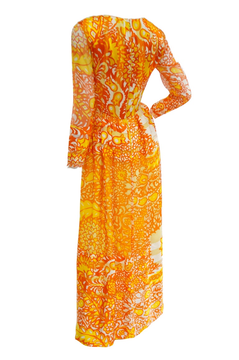 Orange Dior Dress