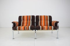 1960s Chrome 2 Seater Sofa, Denmark