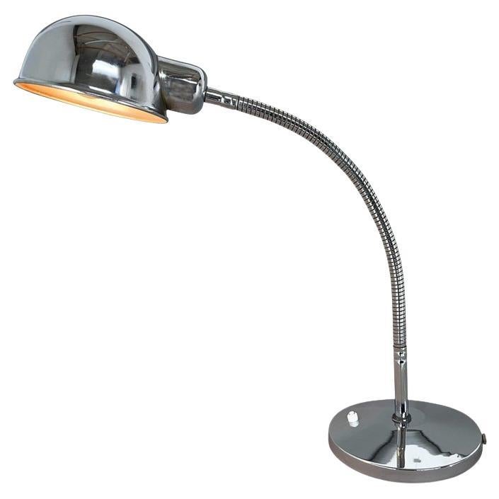 Lampada da tavolo regolabile cromata degli anni '60, Italia