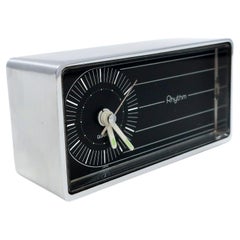1960s Chrome Alarm Clock by Rhythm