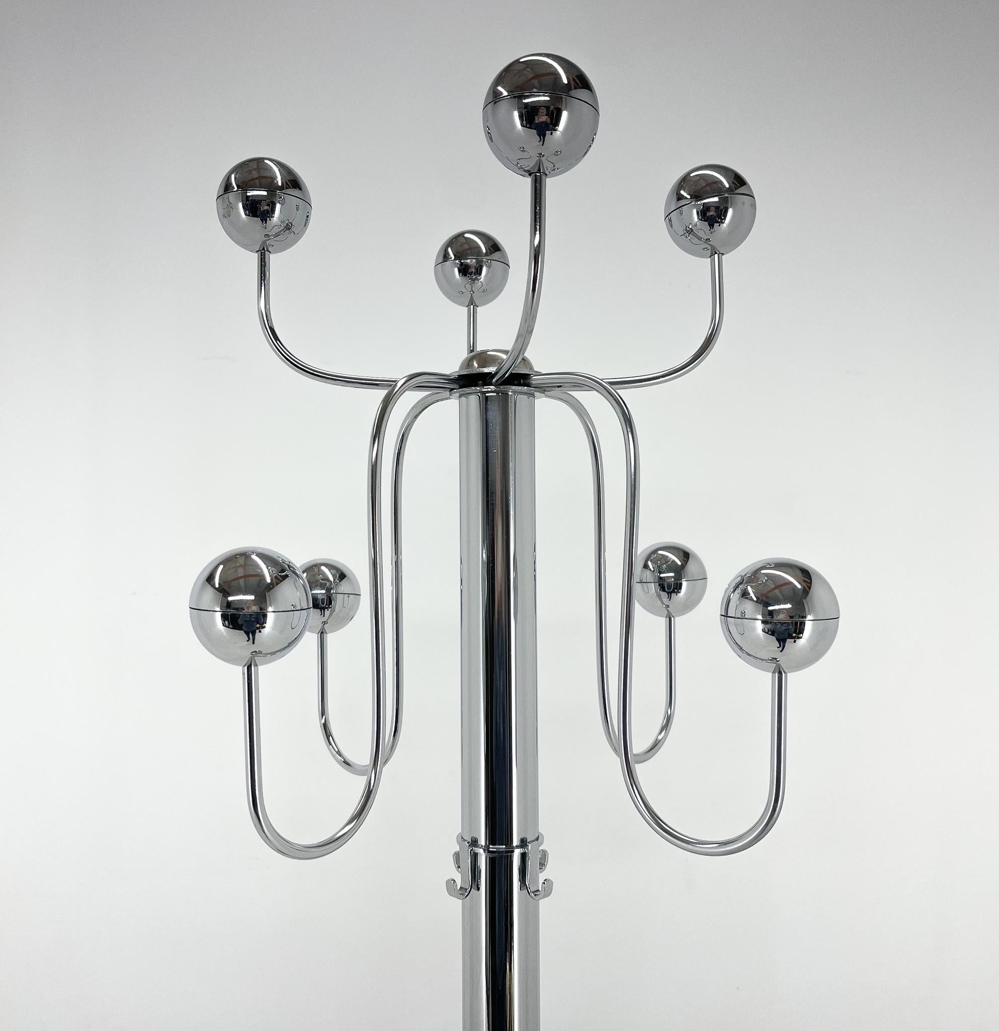Space Age 1960's Chrome Coat Hanger, Italy For Sale