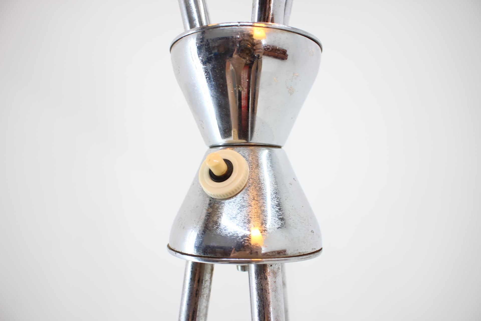 1960s Chrome Plated Floor Lamp, Czechoslovakia For Sale 1