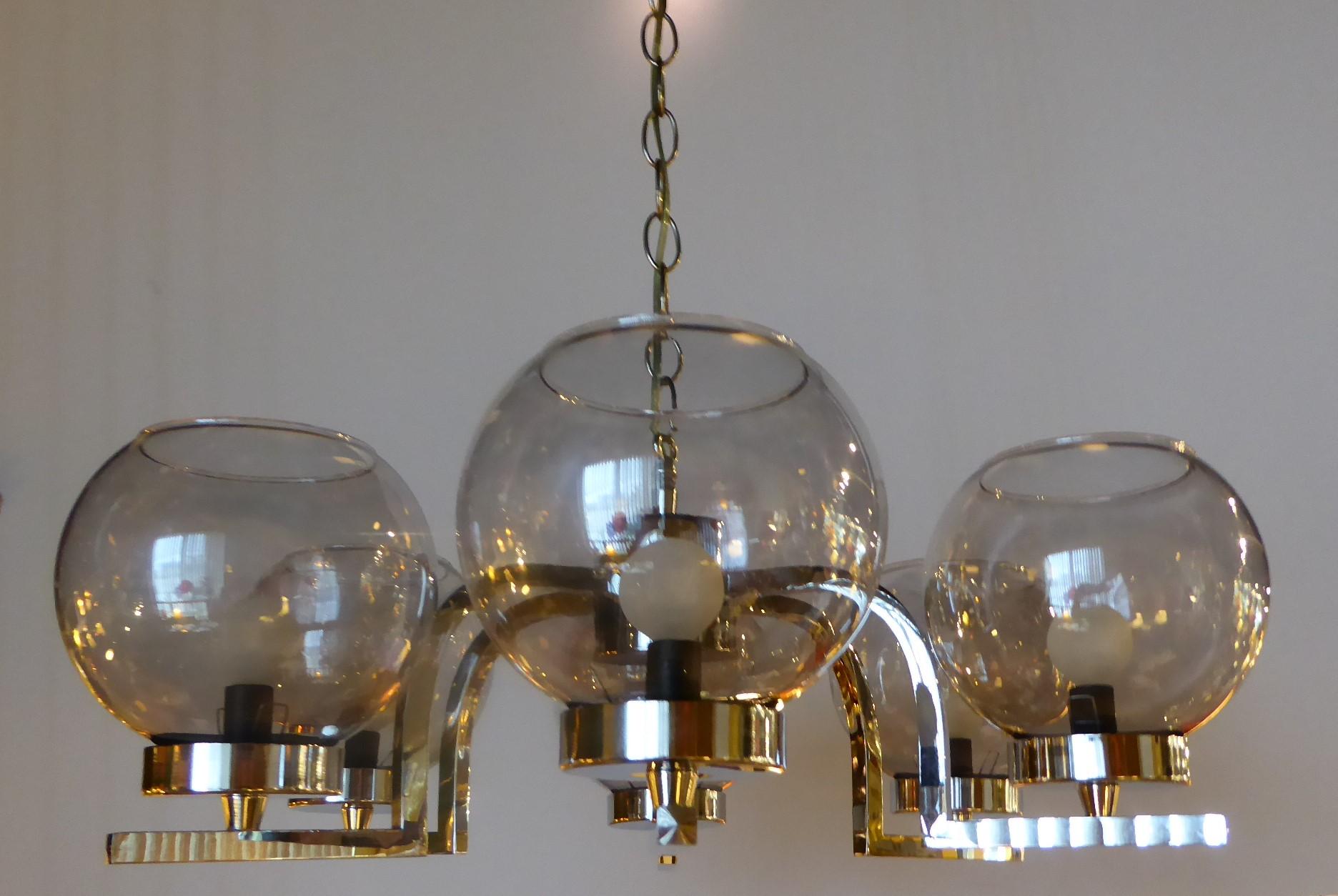 glass ball chandelier