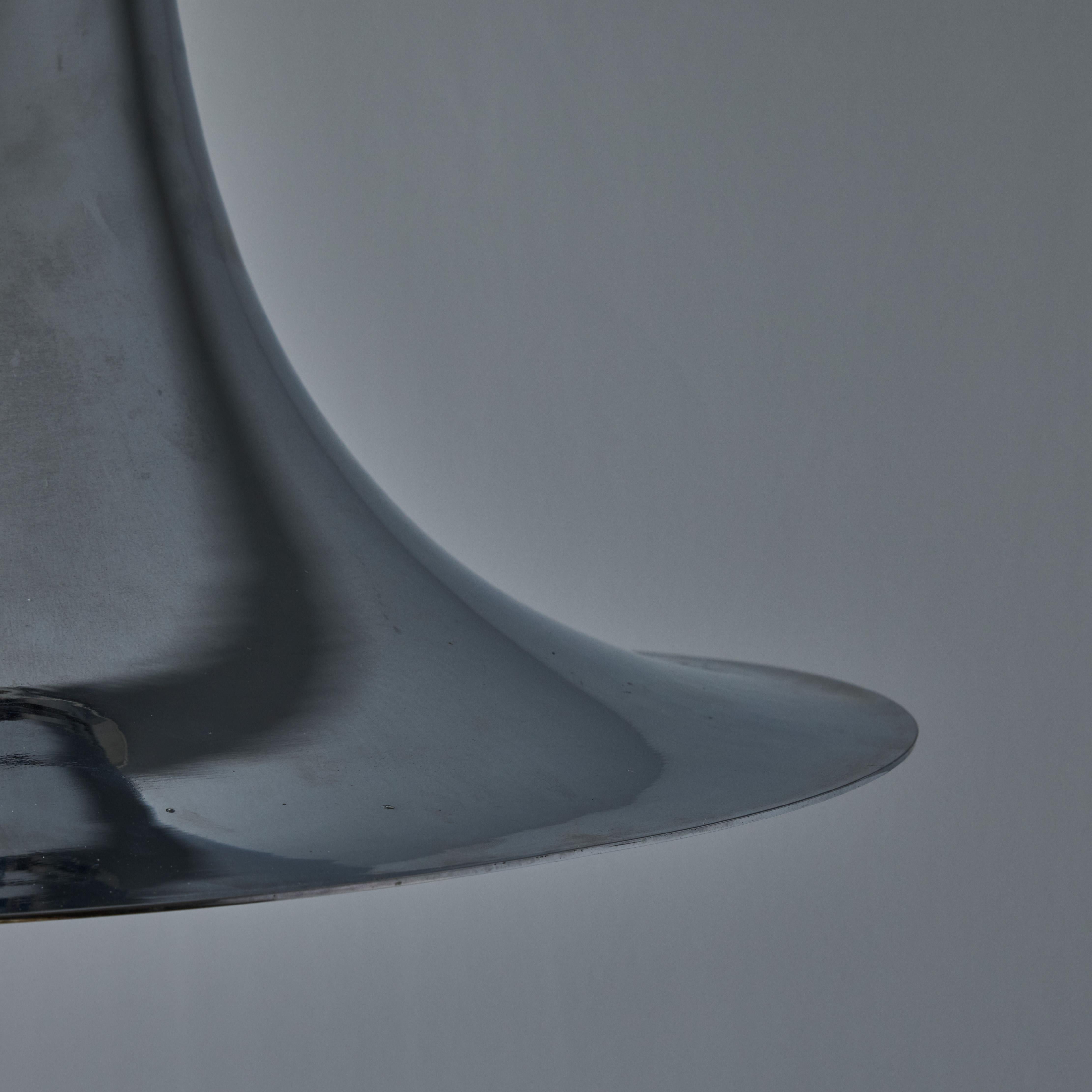 Lampada da soffitto cromata 'Tromba' degli anni '60 attribuita a Franco Albini per Sirrah in vendita 4