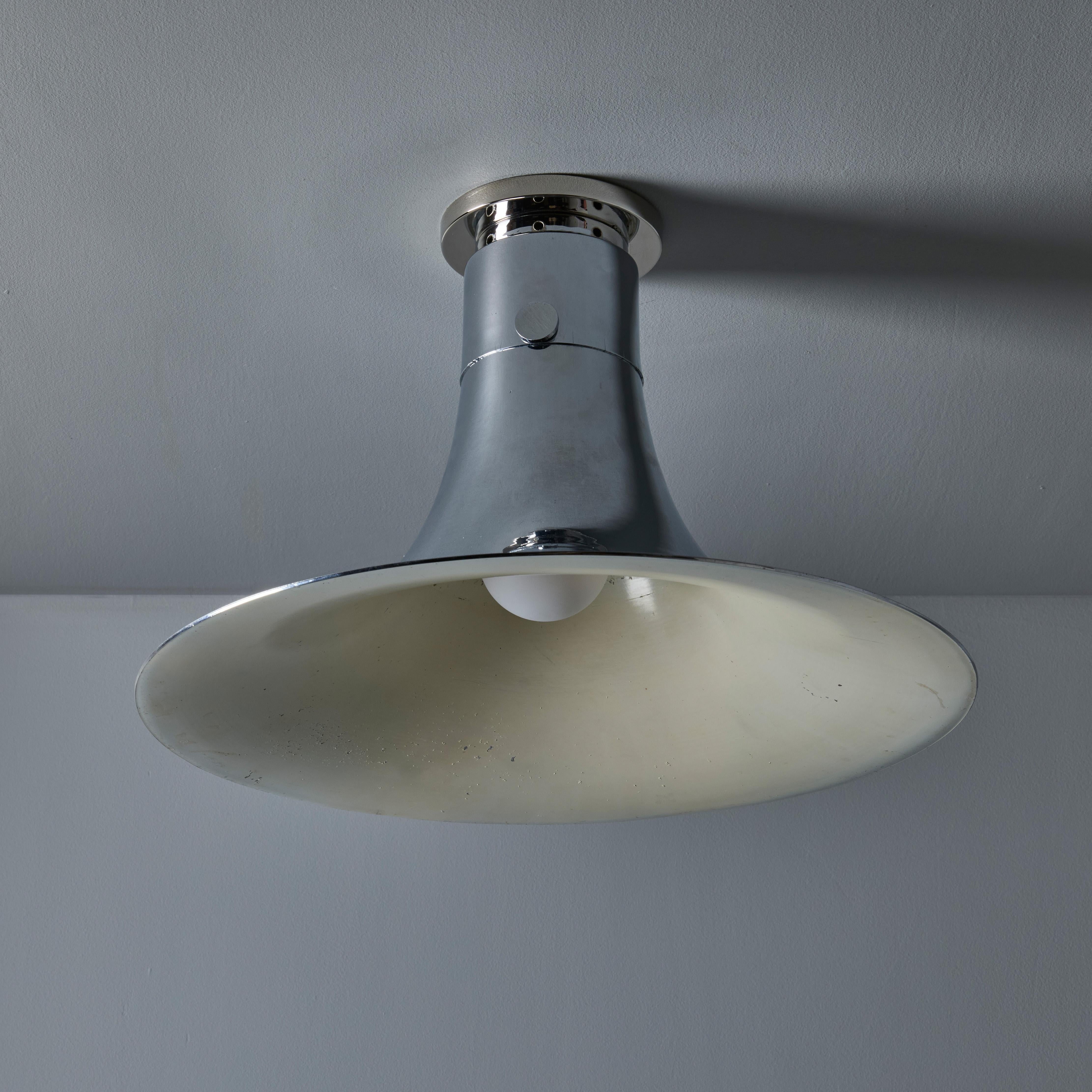 Lampada da soffitto cromata 'Tromba' degli anni '60 attribuita a Franco Albini per Sirrah in vendita 6