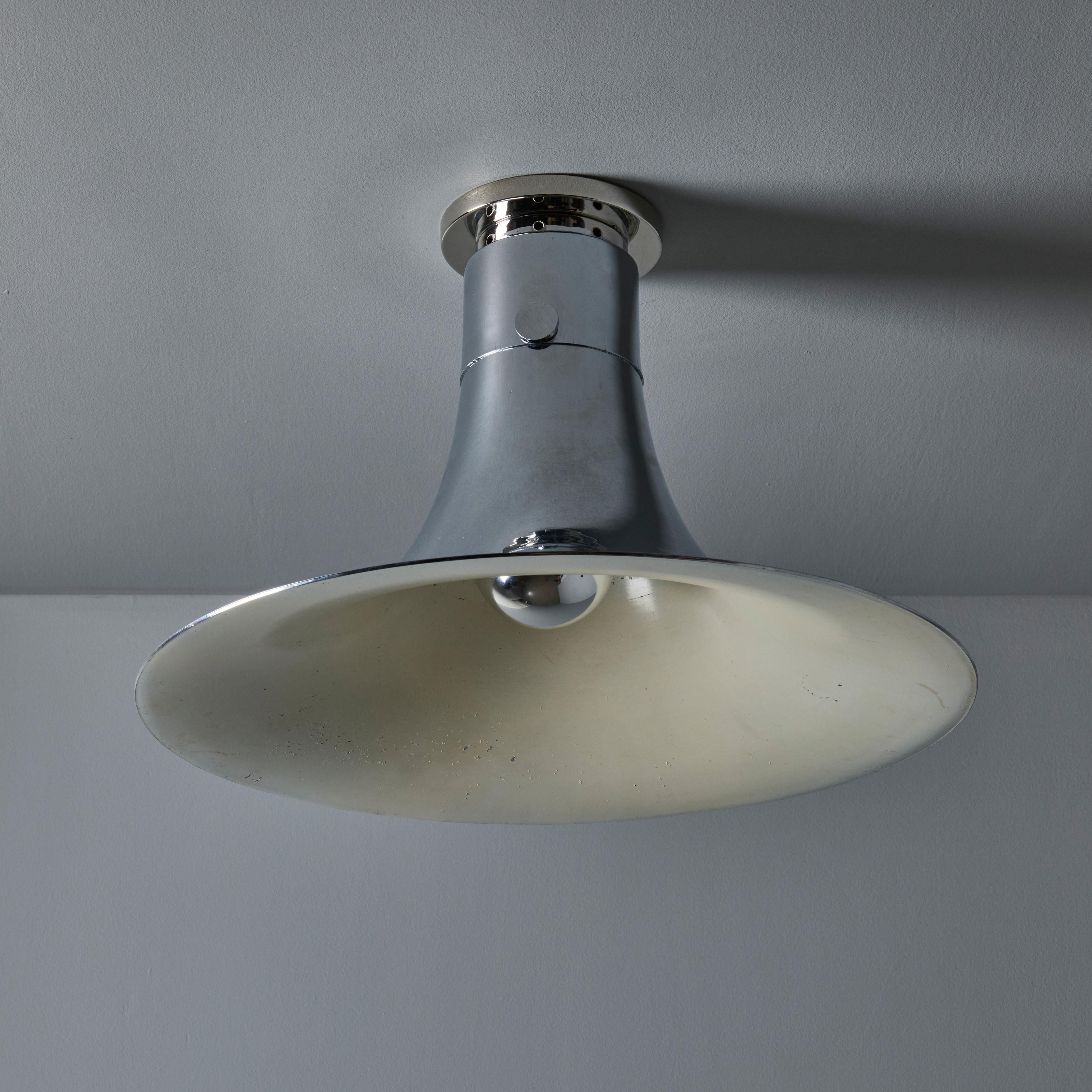 Lampada da soffitto cromata 'Tromba' degli anni '60 attribuita a Franco Albini per Sirrah in vendita 7