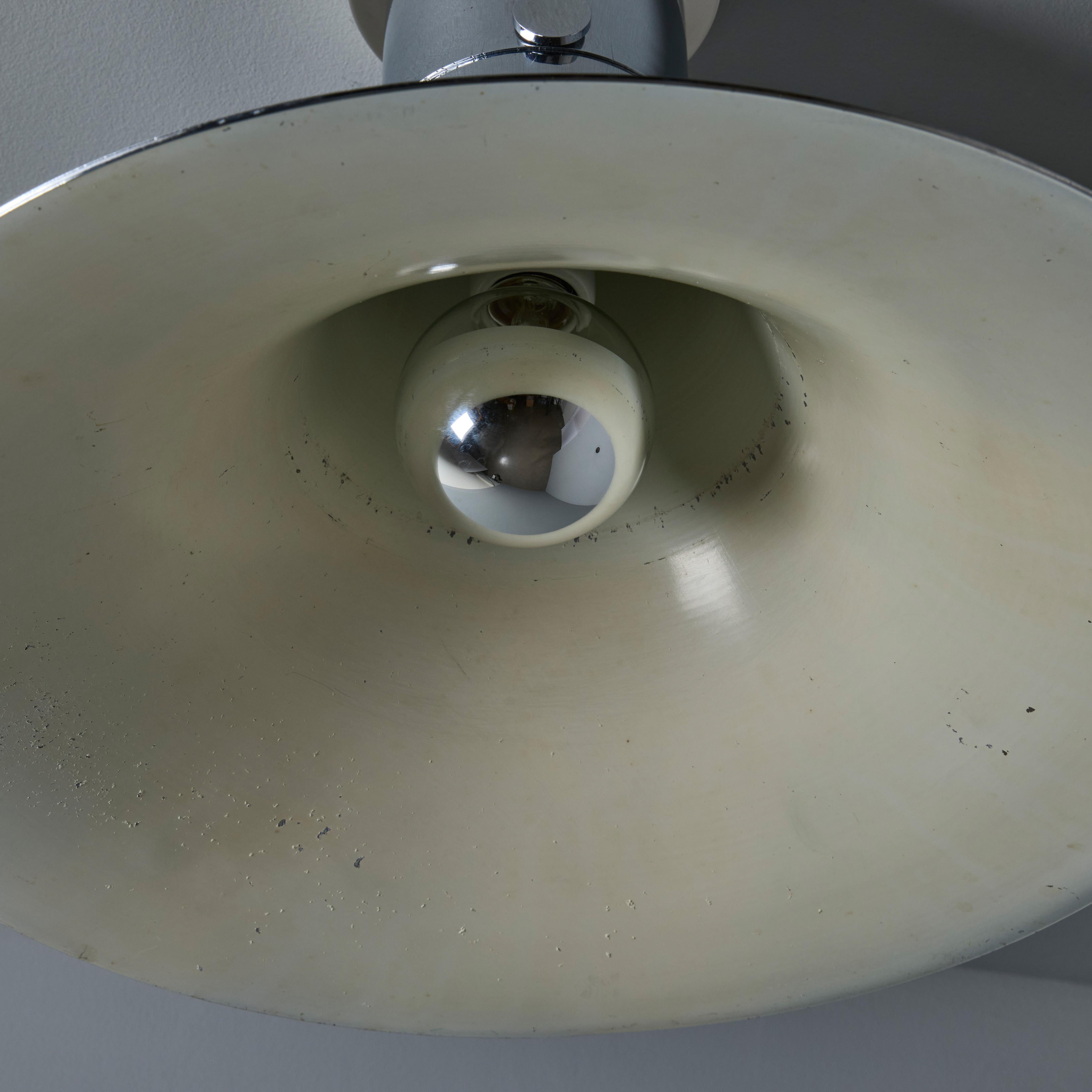 Lampada da soffitto cromata 'Tromba' degli anni '60 attribuita a Franco Albini per Sirrah in vendita 10