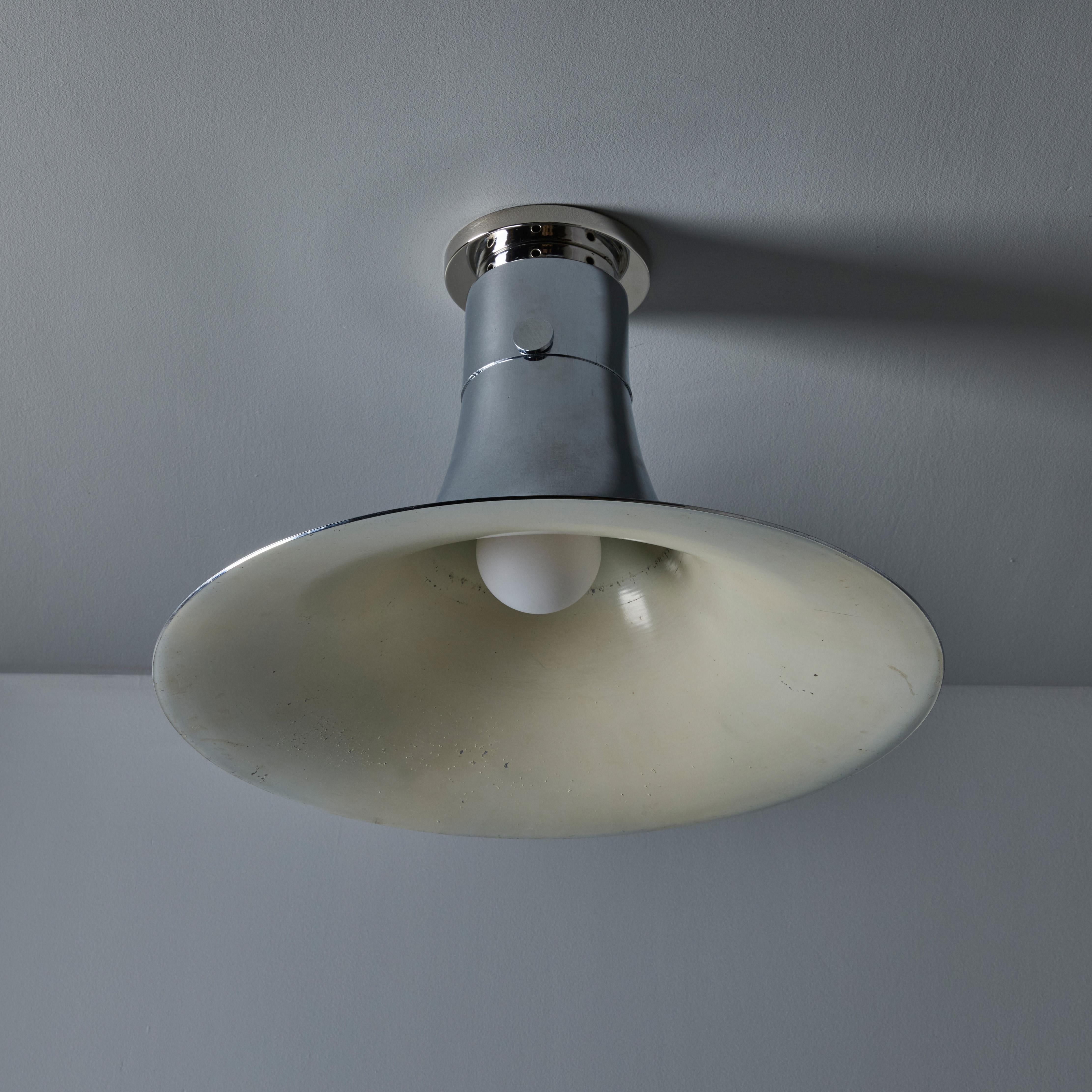 Lampada da soffitto cromata 'Tromba' degli anni '60 attribuita a Franco Albini per Sirrah in vendita 1