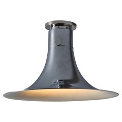 1960s Chrome 'Tromba' Ceiling Lamp Attributed to Franco Albini for Sirrah