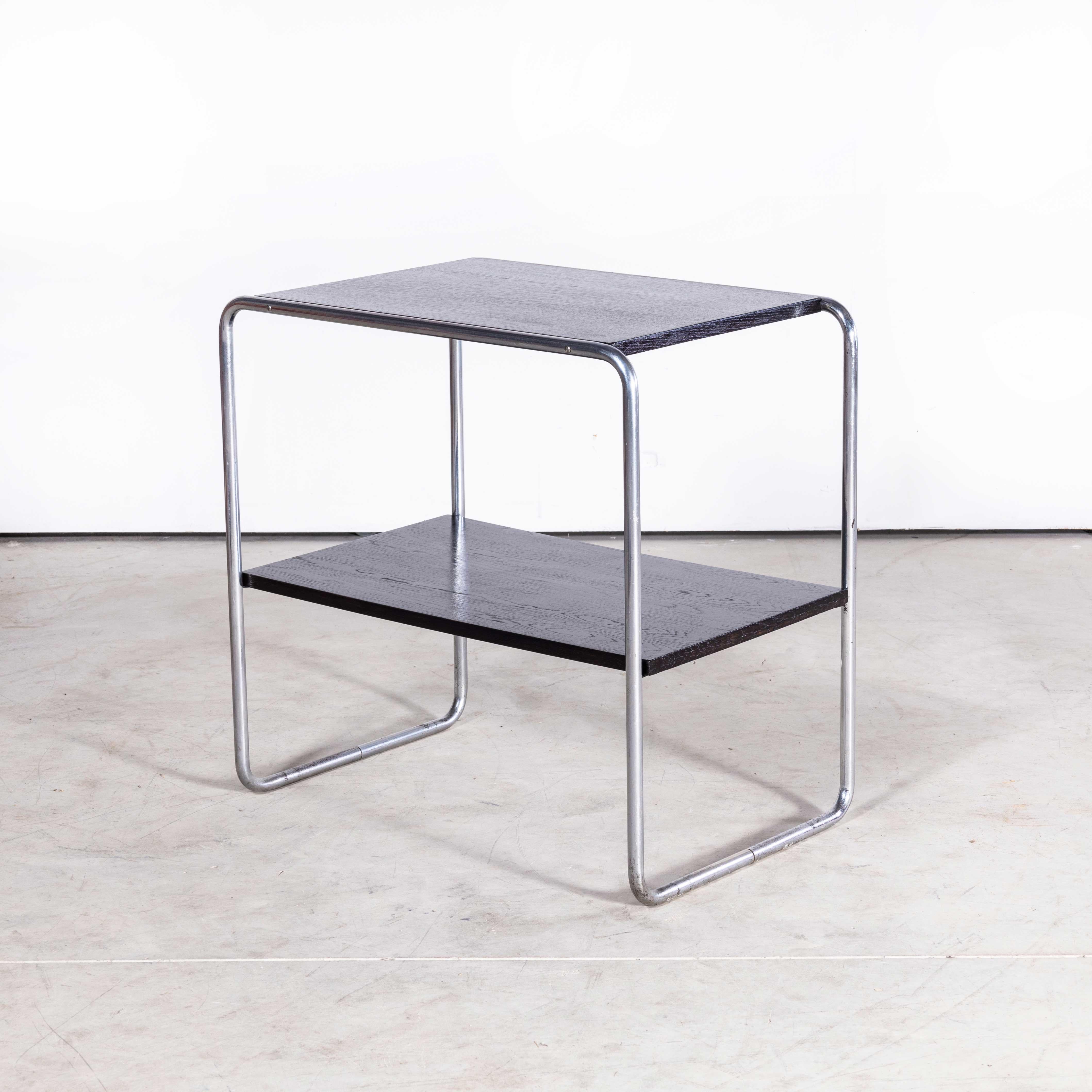 Czech 1960s Chrome Two Tier Side, Occasional Table For Sale
