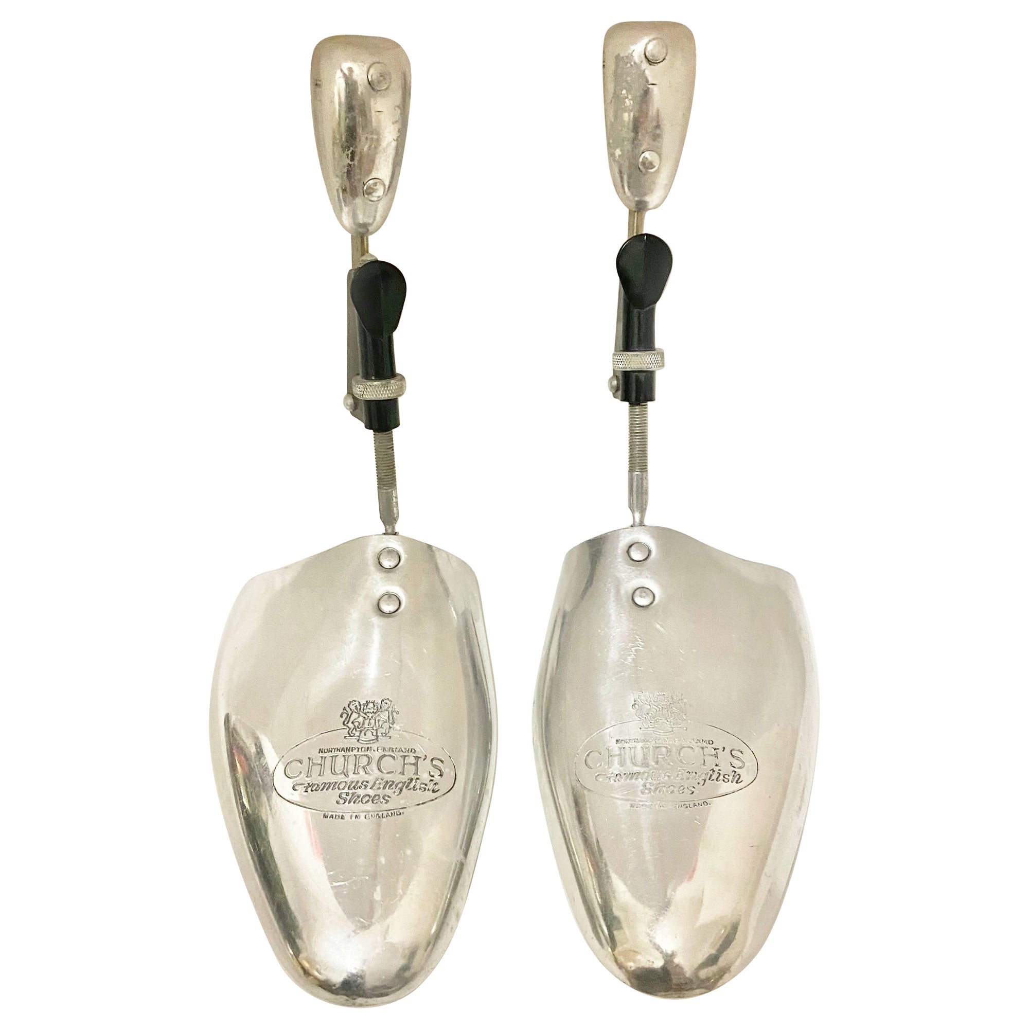 1960s Church's Silver Metal Shoe Trees
