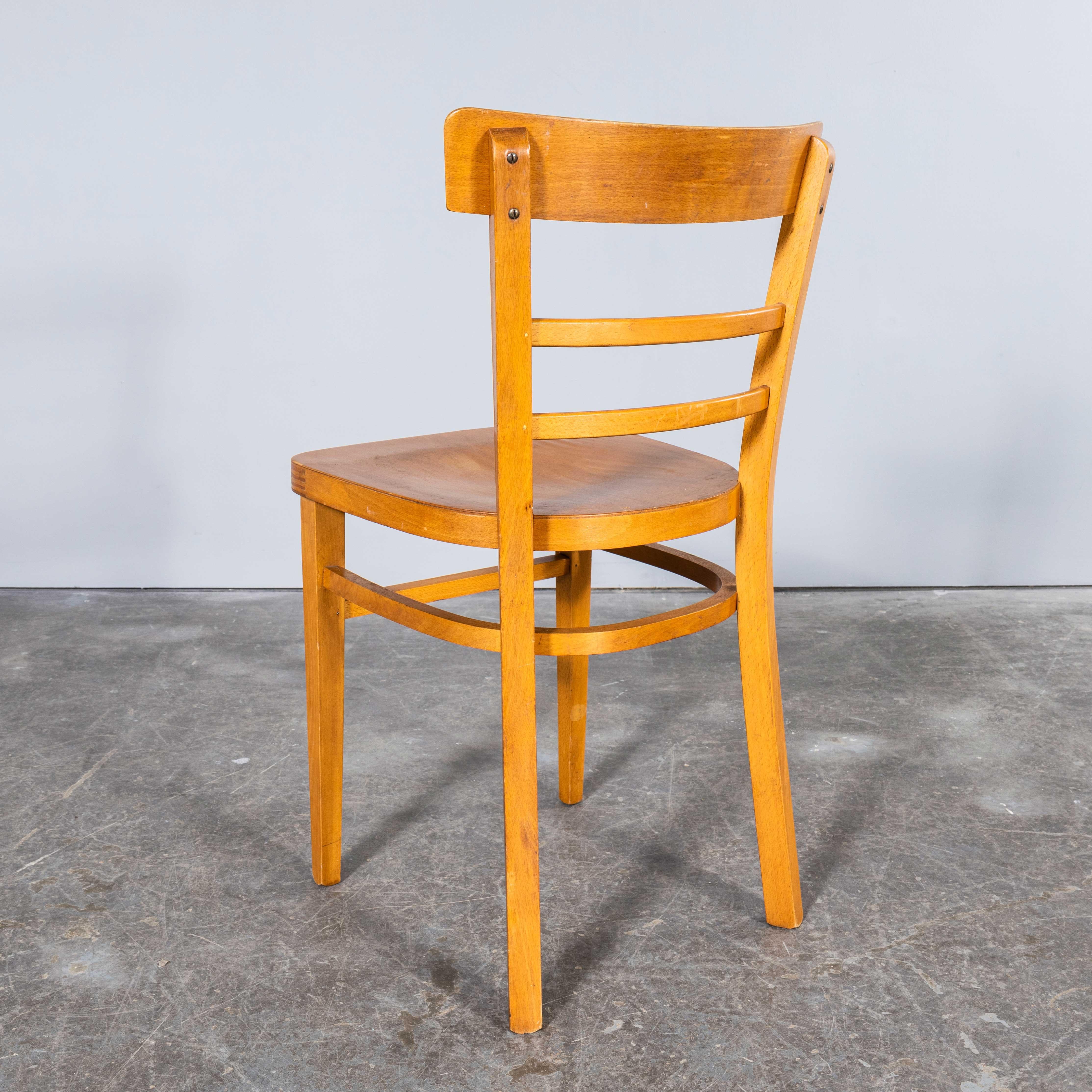 1960's Clasic Ladder Back Beech Dining Chair - Good Quantity Available For Sale 7