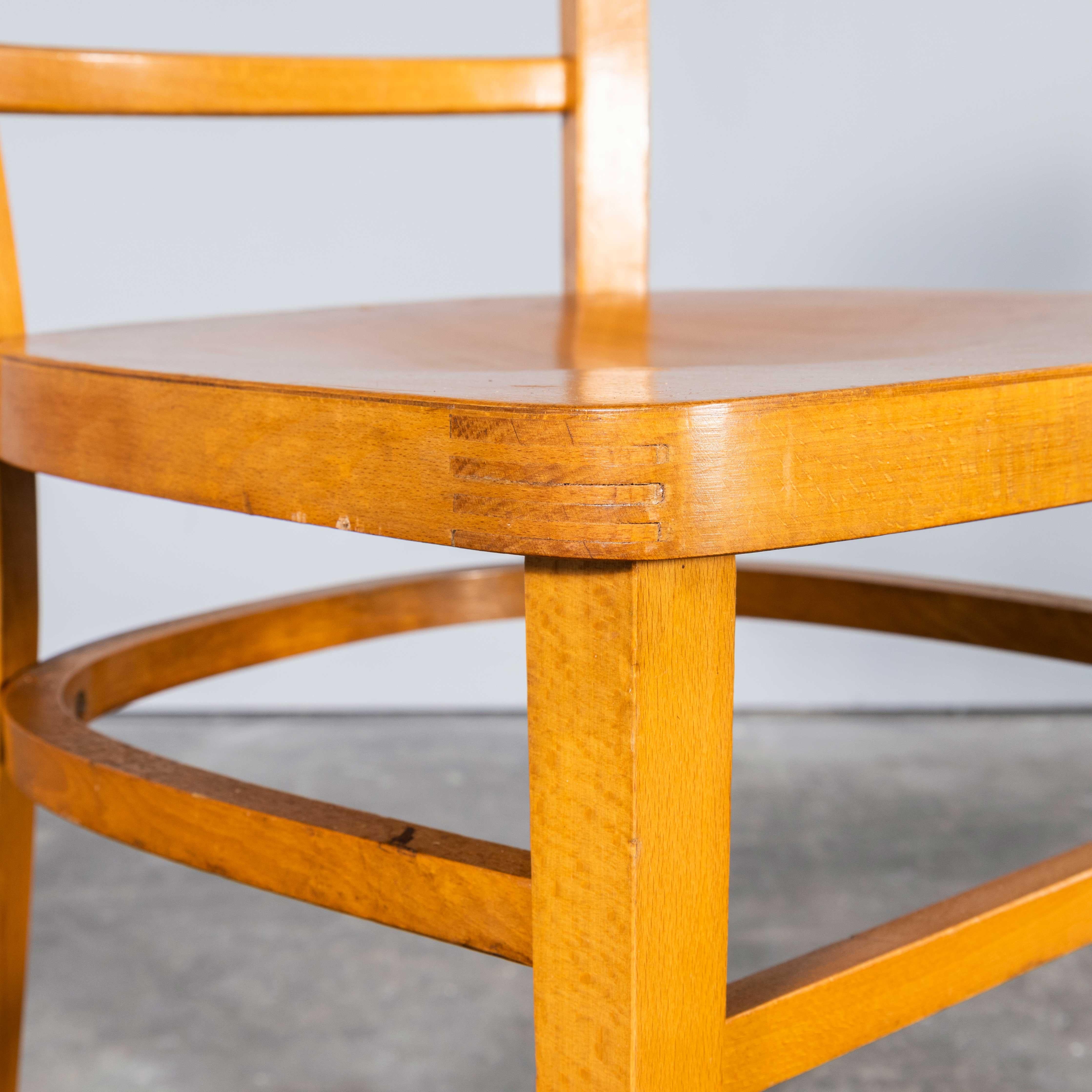 1960’s Clasic Ladder Back Beech Dining Chair – Good Quantity Available
1960’s Classic Ladder Back Beech Dining Chair – Good Quantity Available. Salvaged from a community hall in Lancashire these chairs were originally produced in Romania. A classic