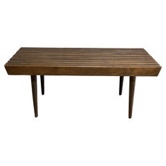 1960s Classic Beech Wood Slat Bench or Table