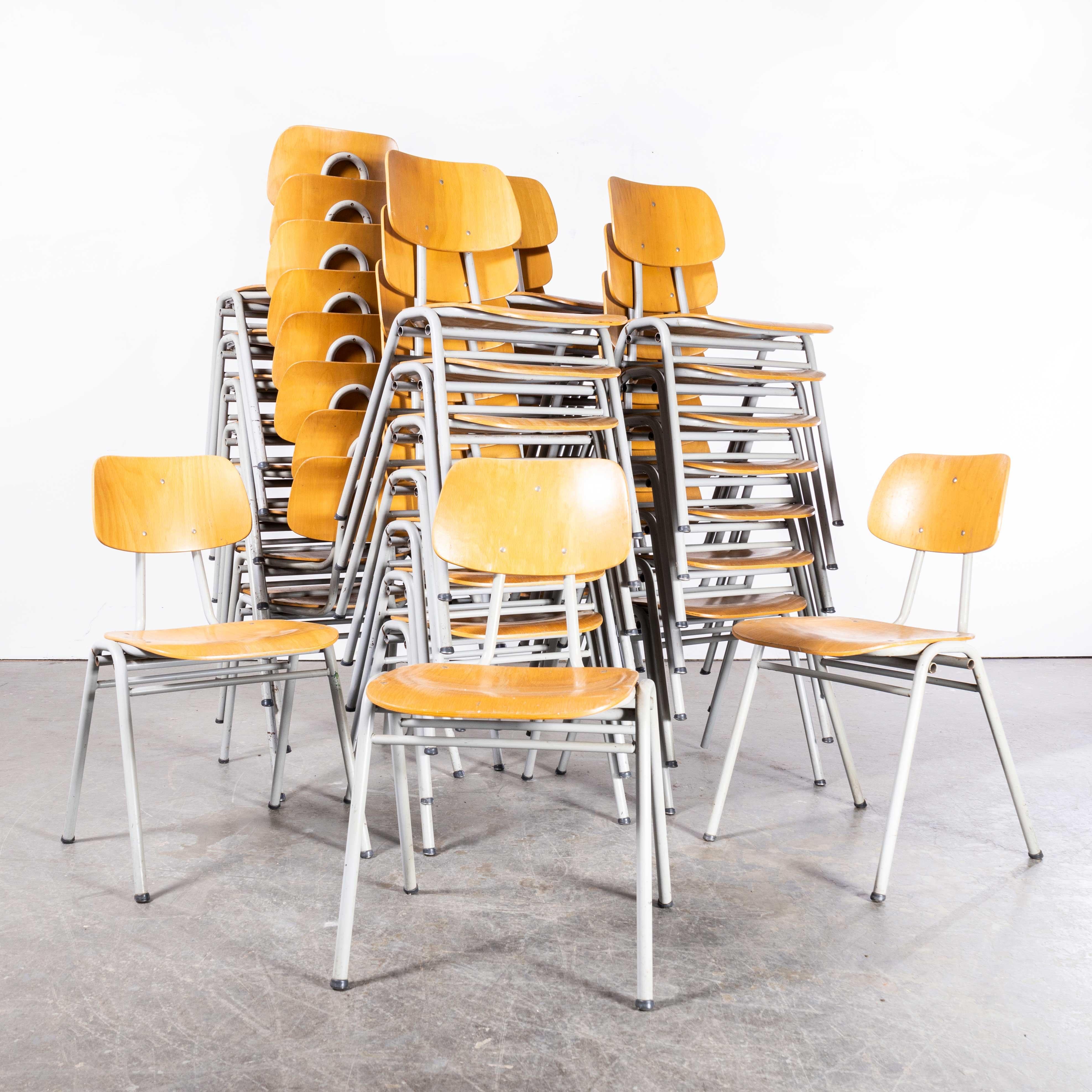 1960's Classic Dutch University Dining Chairs - Various Quantities Available For Sale 3