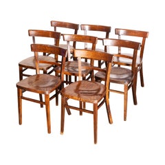 1960s Classic Elegant Bentwood Dining Chair by Thon, Set of Eight