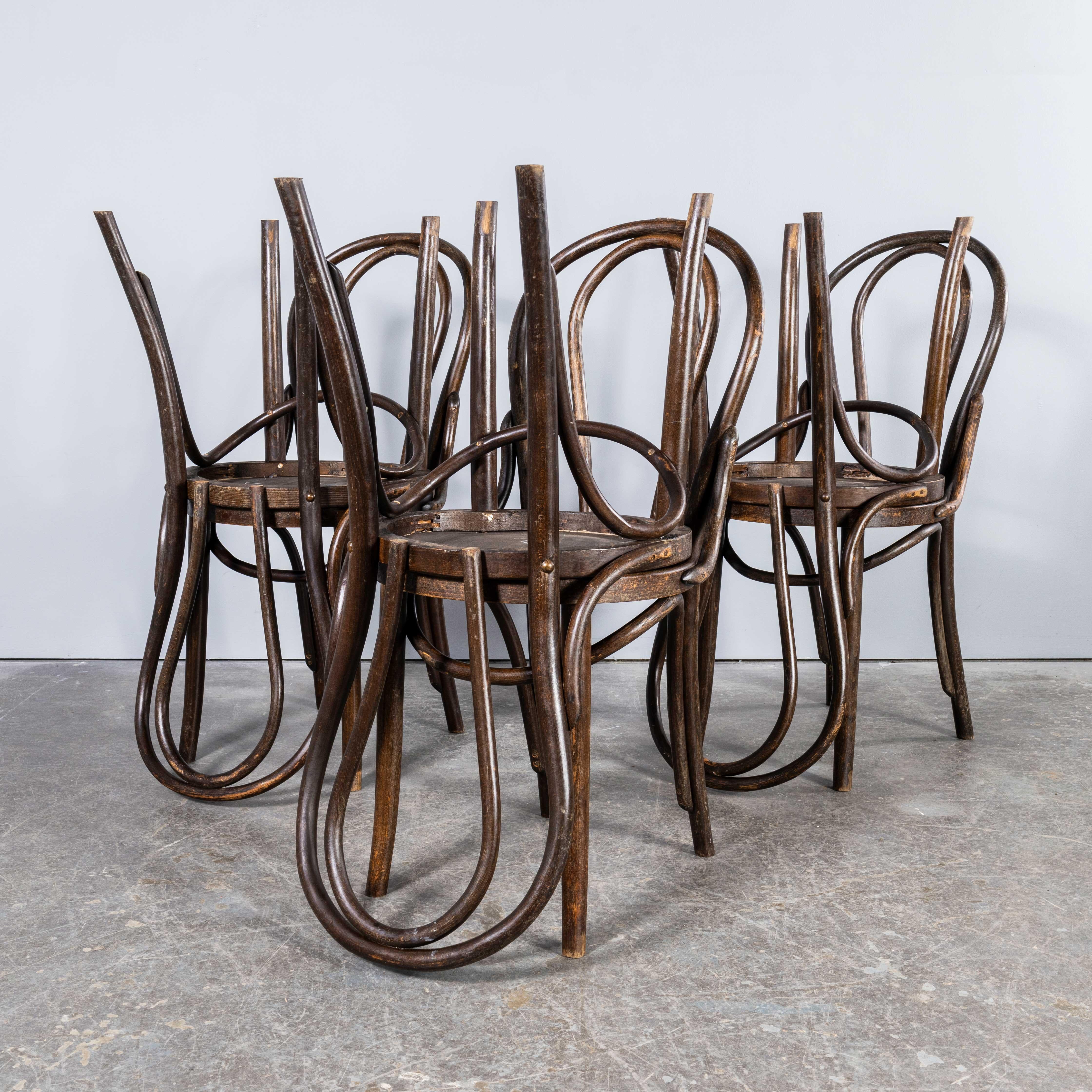 Mid-20th Century 1960's Classic Hoop Back Bentwood Dining Chairs - Good Quantity Available